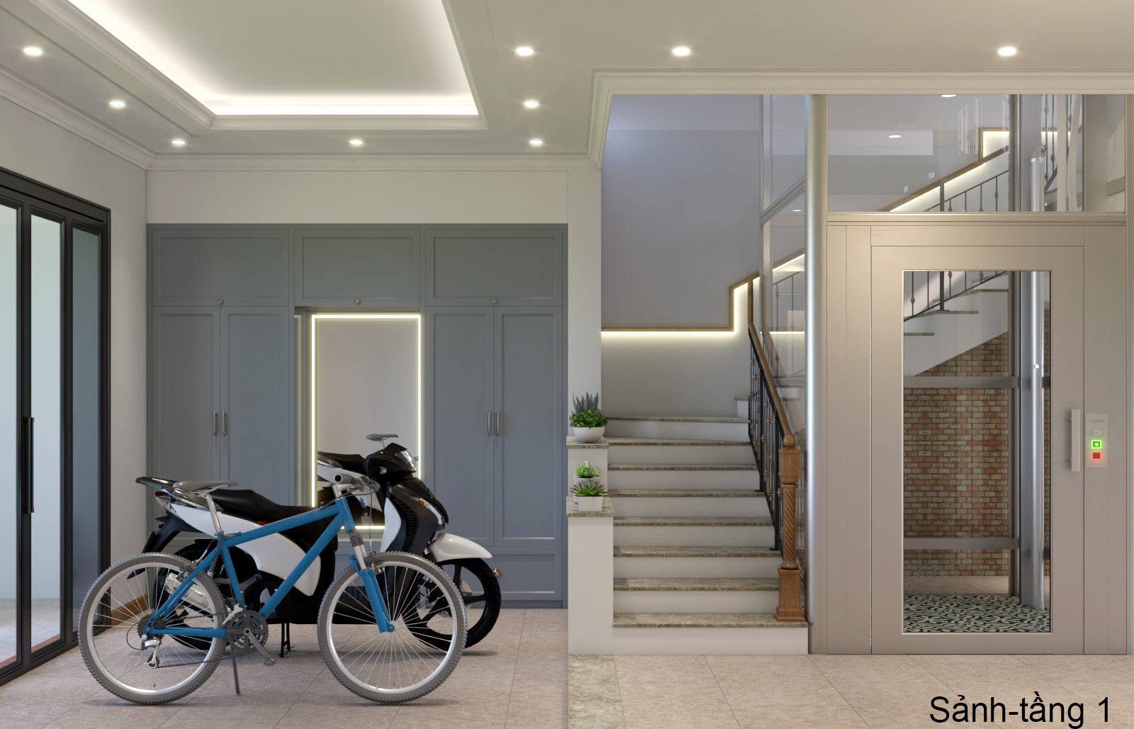 Thiết kế nội thất Nhà Mặt Phố tại Hà Nội Nhà phố Kim Giang 1630573750 6