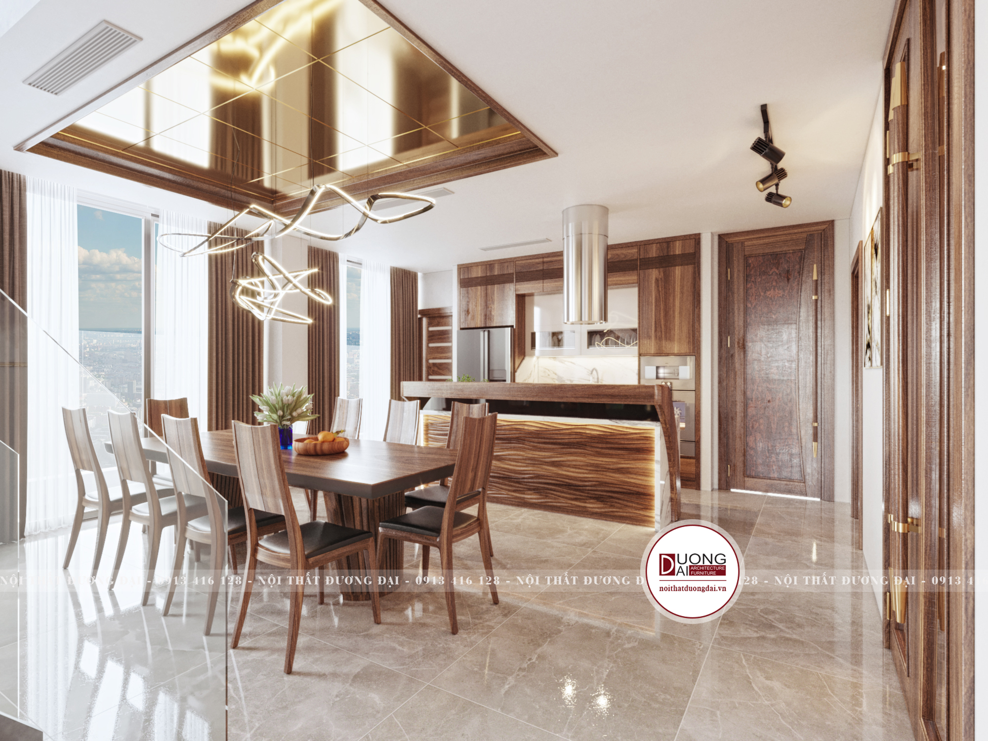 Thiết kế nội thất Chung Cư tại Hà Nội SKY VILLA 01 1632153541 1