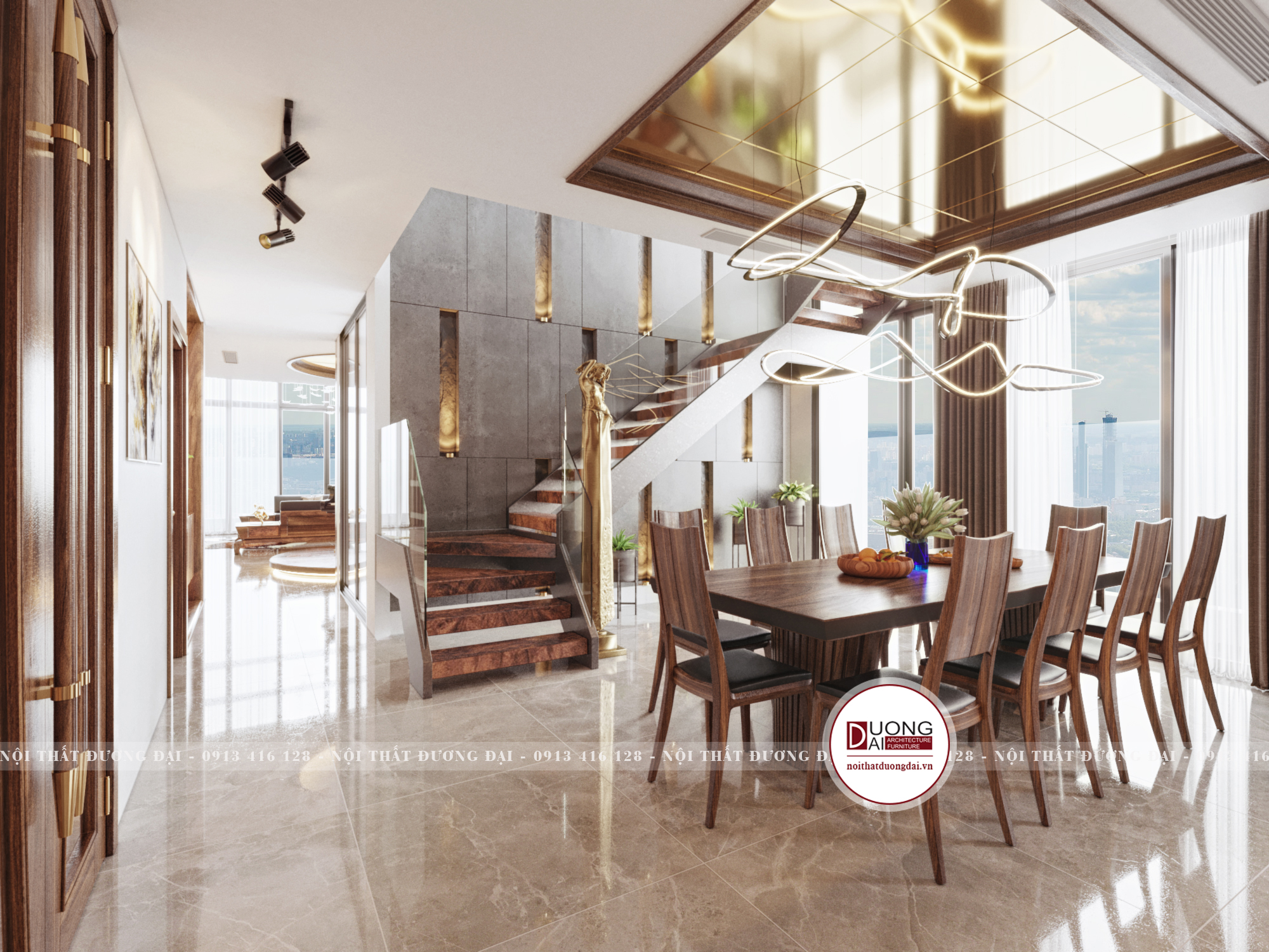 Thiết kế nội thất Chung Cư tại Hà Nội SKY VILLA 01 1632153541 2