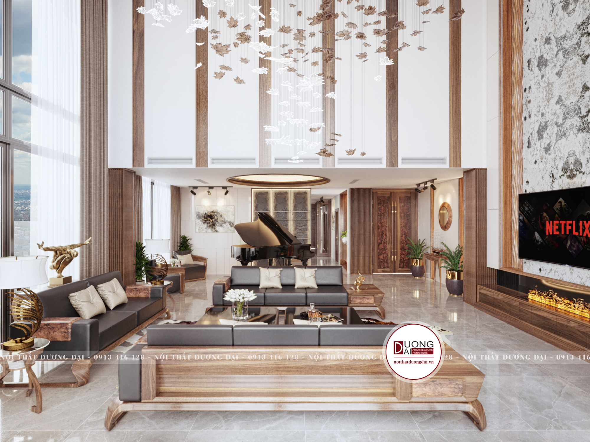 Thiết kế nội thất Chung Cư tại Hà Nội SKY VILLA 01 1632153542 10