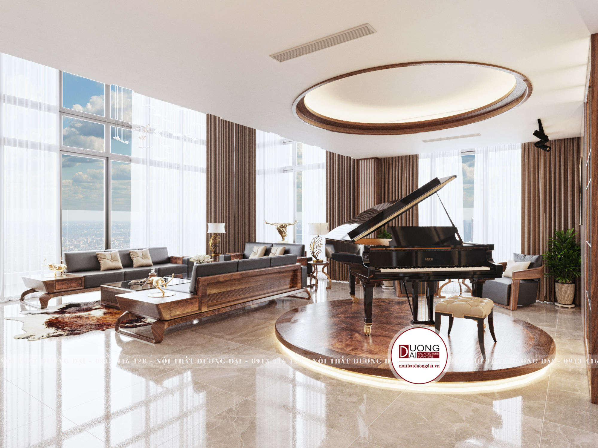 Thiết kế nội thất Chung Cư tại Hà Nội SKY VILLA 01 1632153542 9