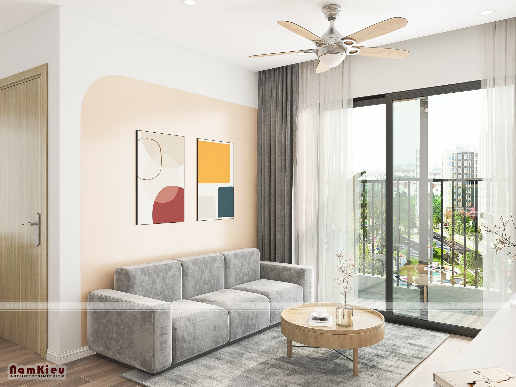 Thiết kế nội thất Chung Cư tại Hà Nội CĂN HỘ NỘI THẤT 54M2 VINHOMES SMART CITY 1632471994 1