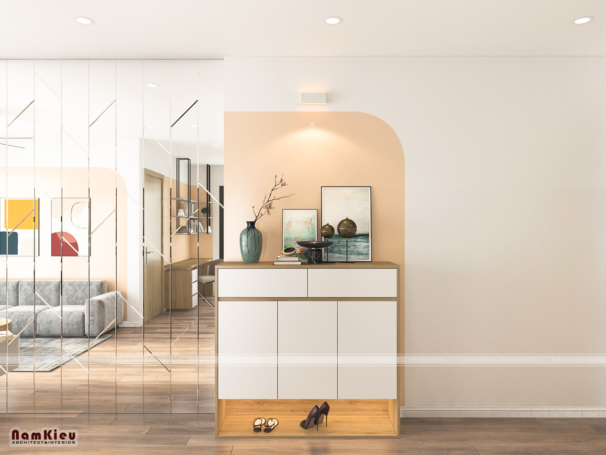 Thiết kế nội thất Chung Cư tại Hà Nội CĂN HỘ NỘI THẤT 54M2 VINHOMES SMART CITY 1632471994 3