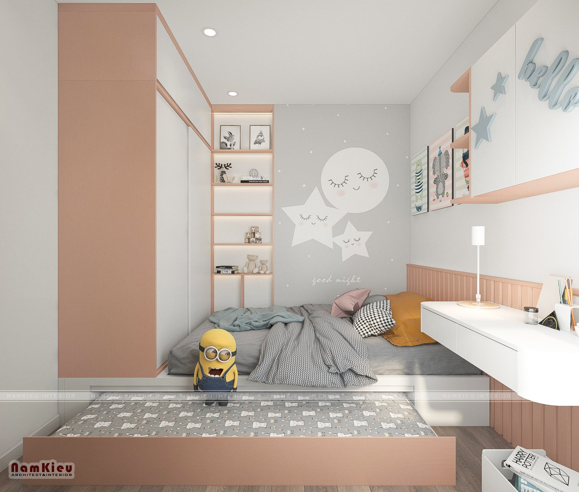 Thiết kế nội thất Chung Cư tại Hà Nội CĂN HỘ NỘI THẤT 54M2 VINHOMES SMART CITY 1632471995 9