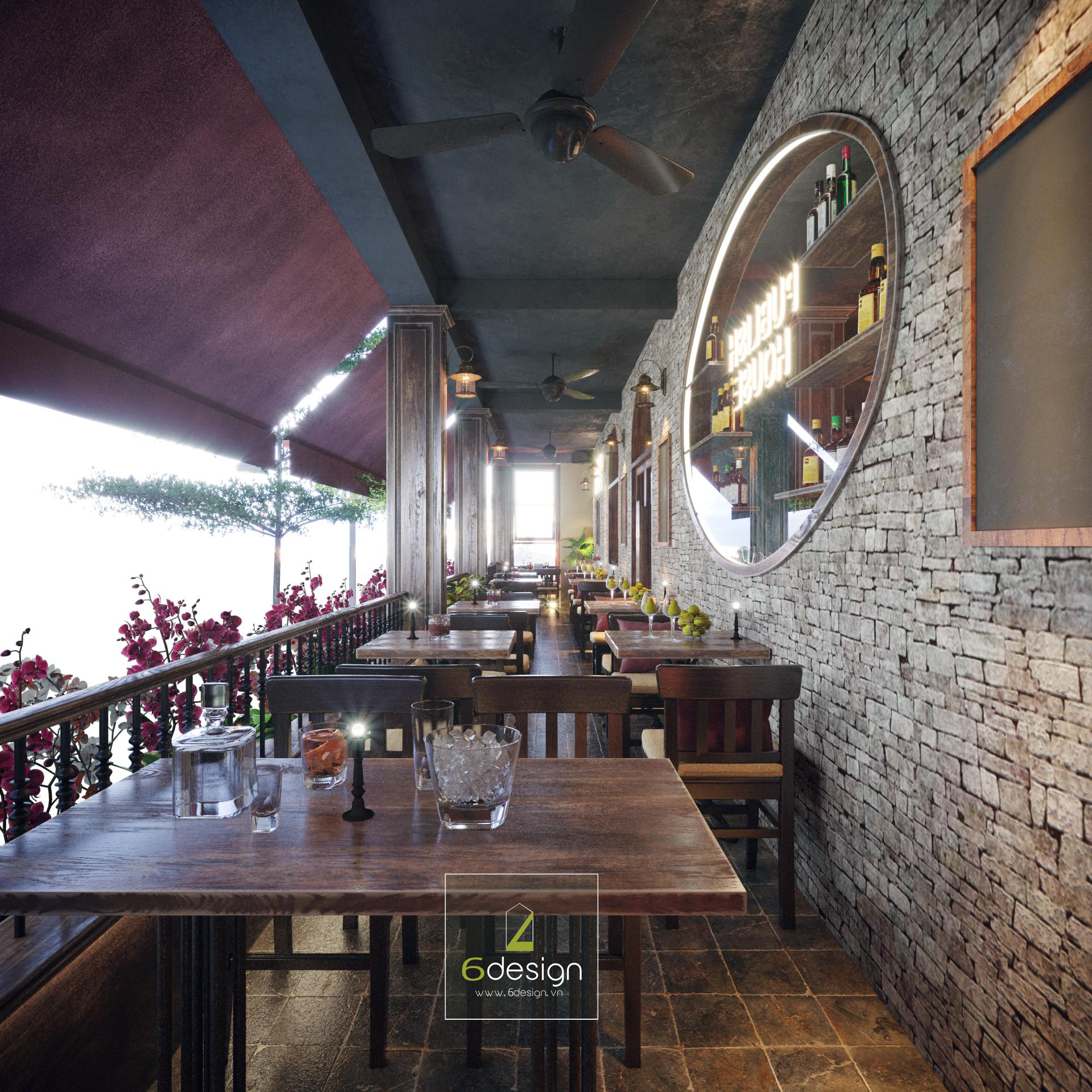 Thiết kế Cafe tại Quảng Ninh Thiết kế kiến trúc quán Pub độc đáo tại Vịnh Hạ Long 1635132481 13