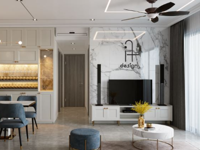 Thiết kế nội thất Chung Cư tại Hồ Chí Minh Palm Height -  Phong cách Scandinavian