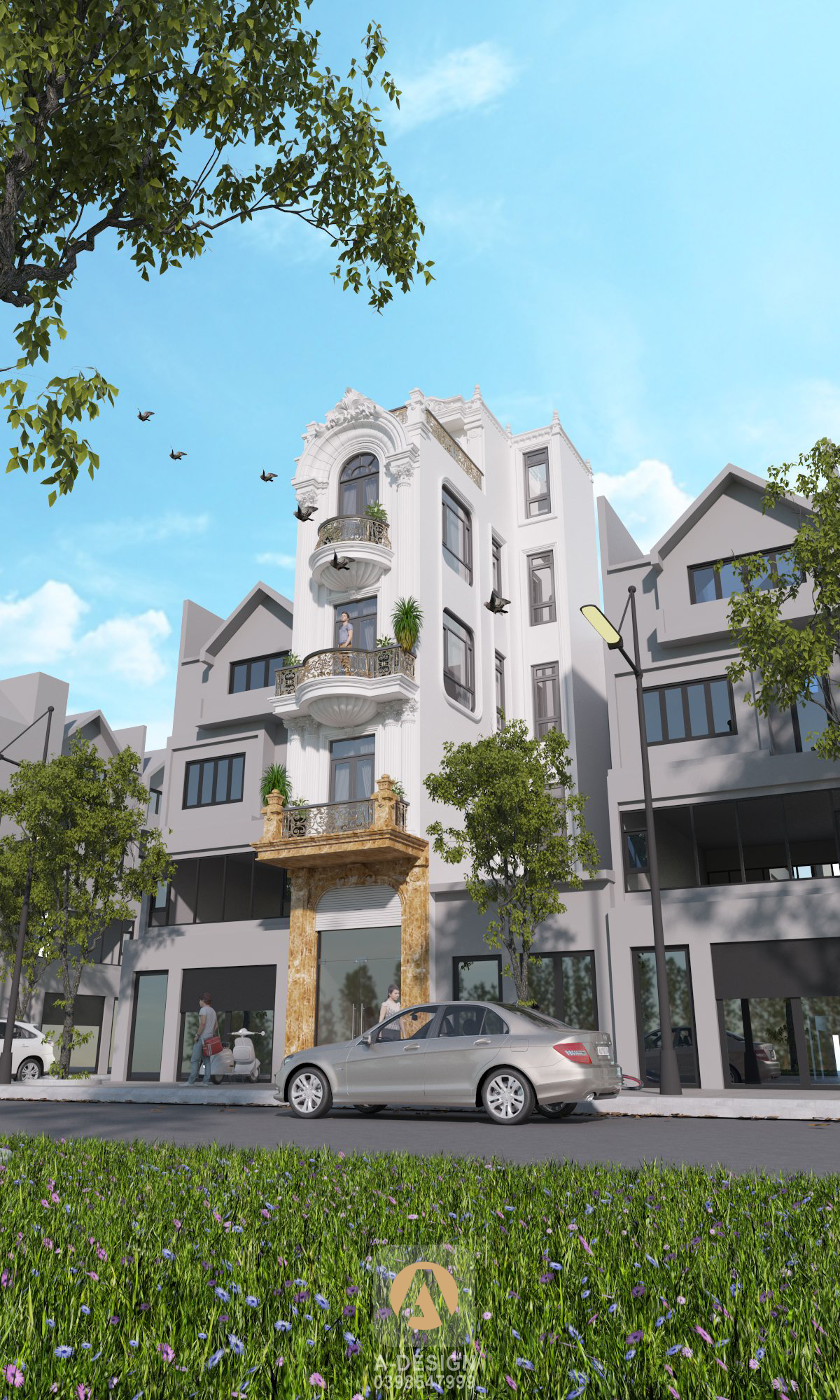 Thiết kế Nhà Mặt Phố tại Hà Nội Nhà Phố Mr.Thịnh - Hà Nội 1642352561 0