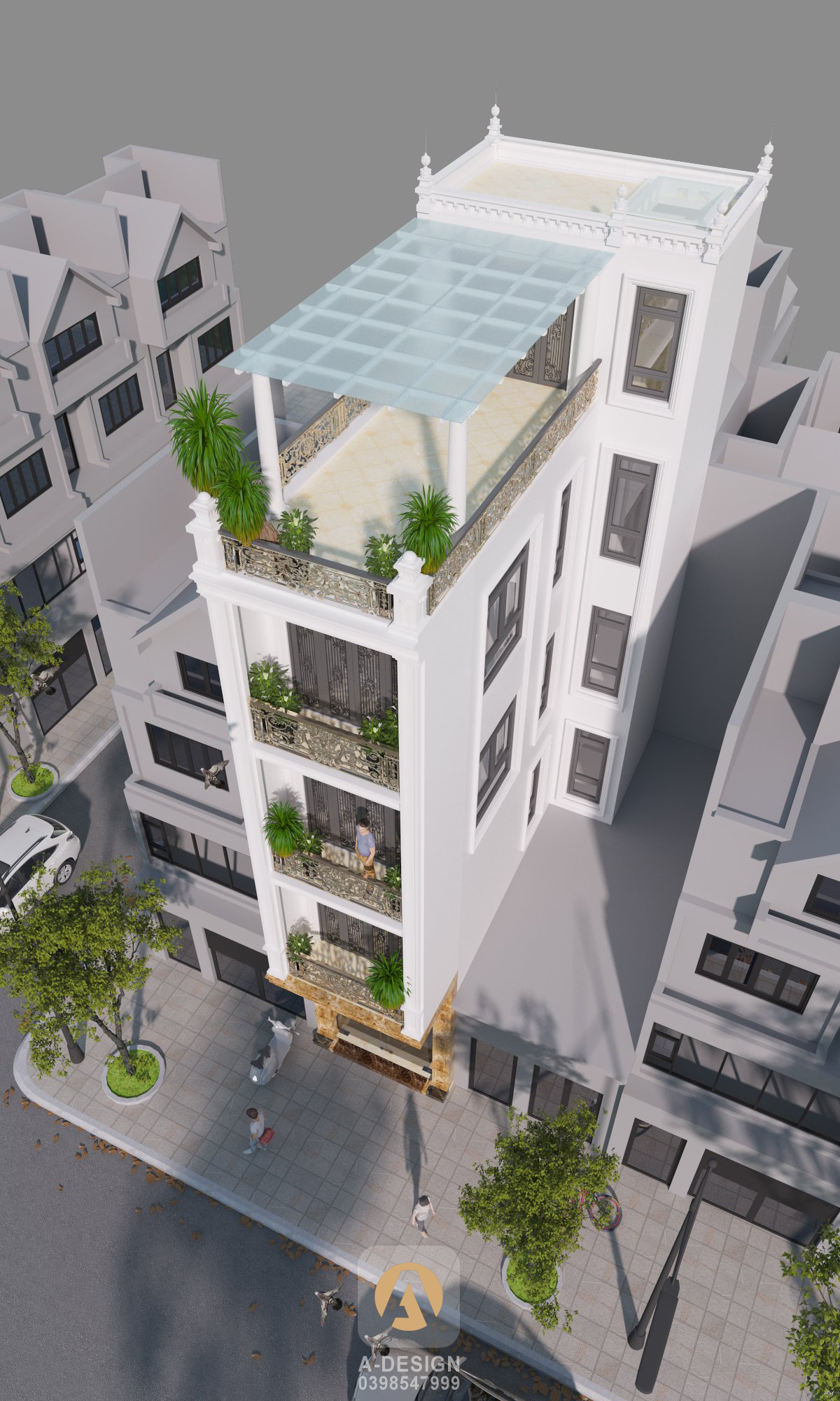 Thiết kế Nhà Mặt Phố tại Hà Nội Nhà Phố Mr.Thịnh - Hà Nội 1642352562 11