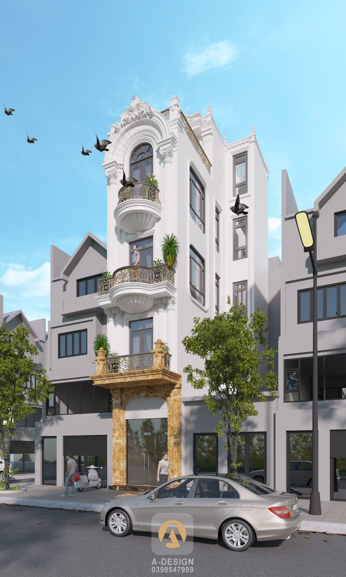 Thiết kế Nhà Mặt Phố tại Hà Nội Nhà Phố Mr.Thịnh - Hà Nội 1642352562 4