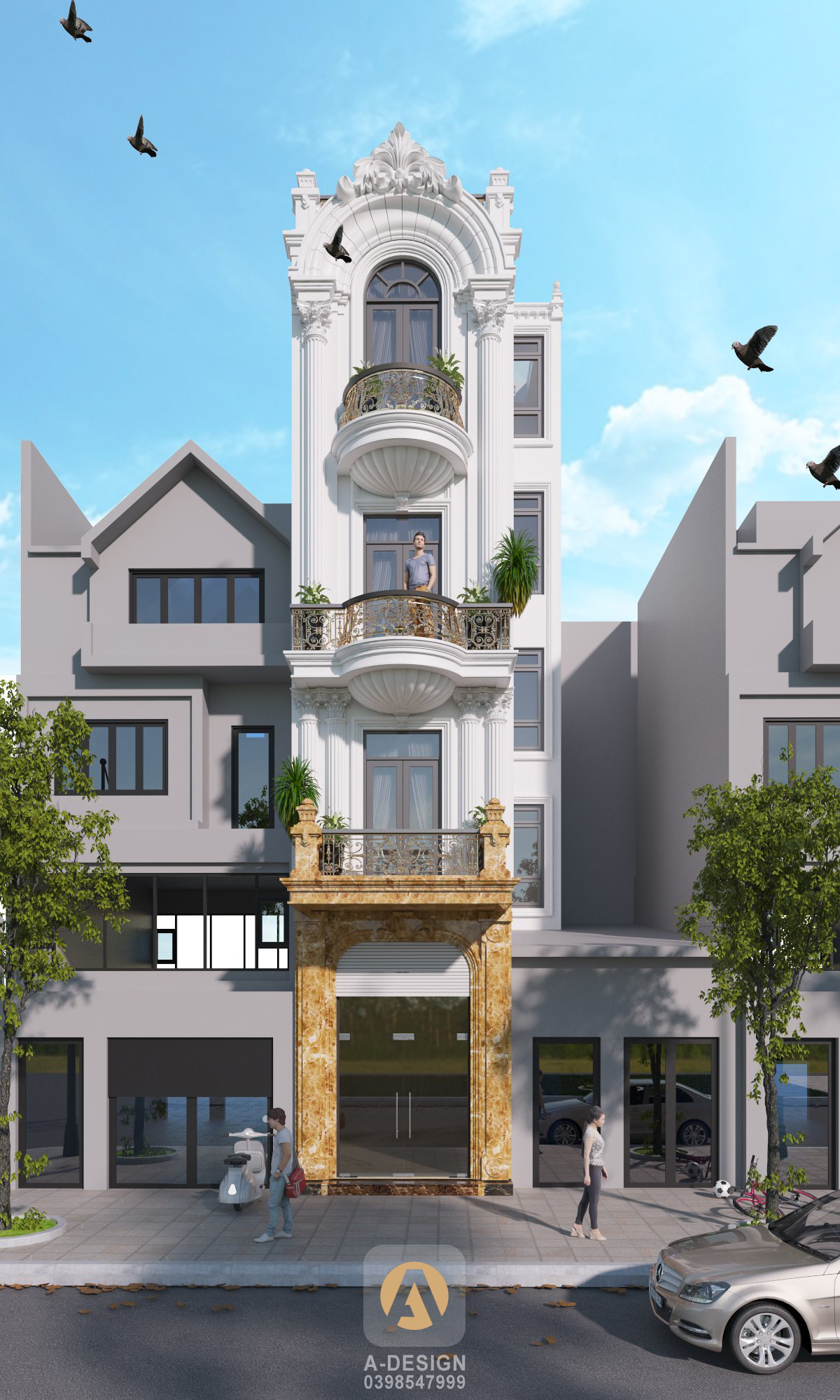 Thiết kế Nhà Mặt Phố tại Hà Nội Nhà Phố Mr.Thịnh - Hà Nội 1642352562 5