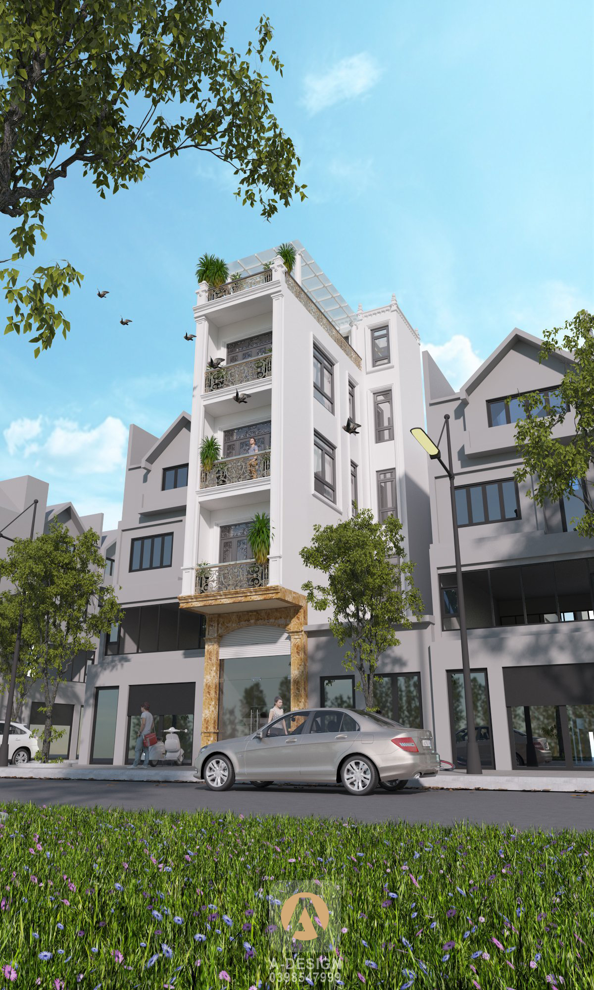 Thiết kế Nhà Mặt Phố tại Hà Nội Nhà Phố Mr.Thịnh - Hà Nội 1642352562 6