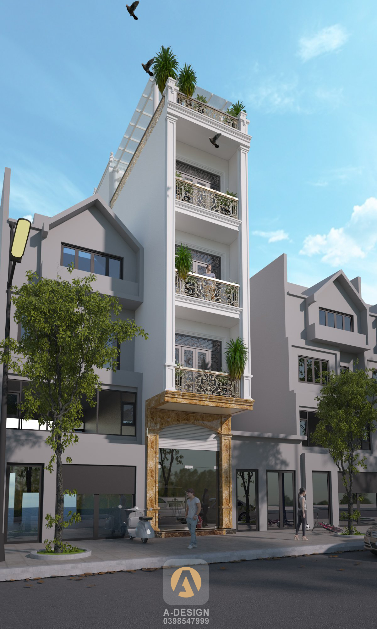 Thiết kế Nhà Mặt Phố tại Hà Nội Nhà Phố Mr.Thịnh - Hà Nội 1642352562 7