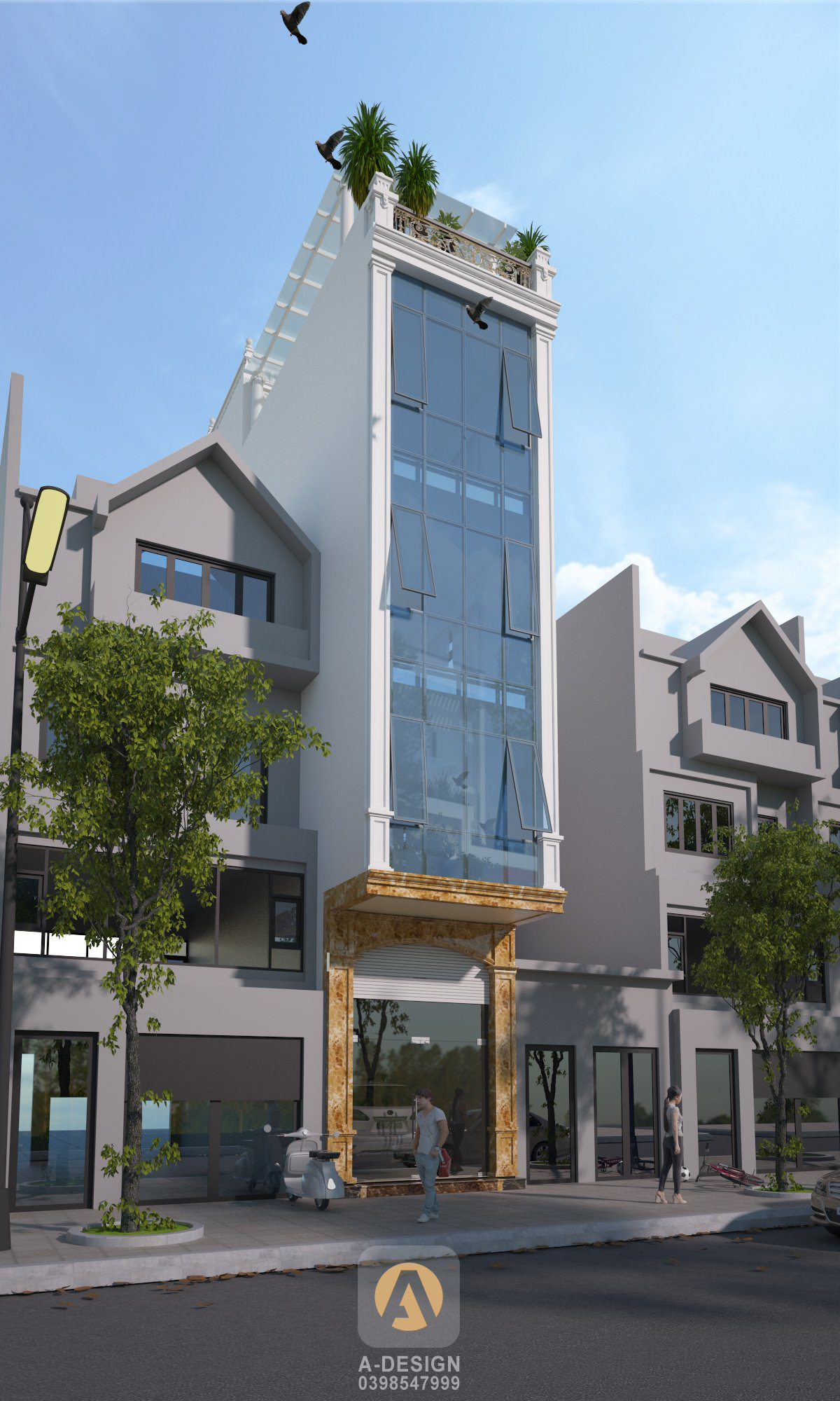 Thiết kế Nhà Mặt Phố tại Hà Nội Nhà Phố Mr.Thịnh - Hà Nội 1642352563 13