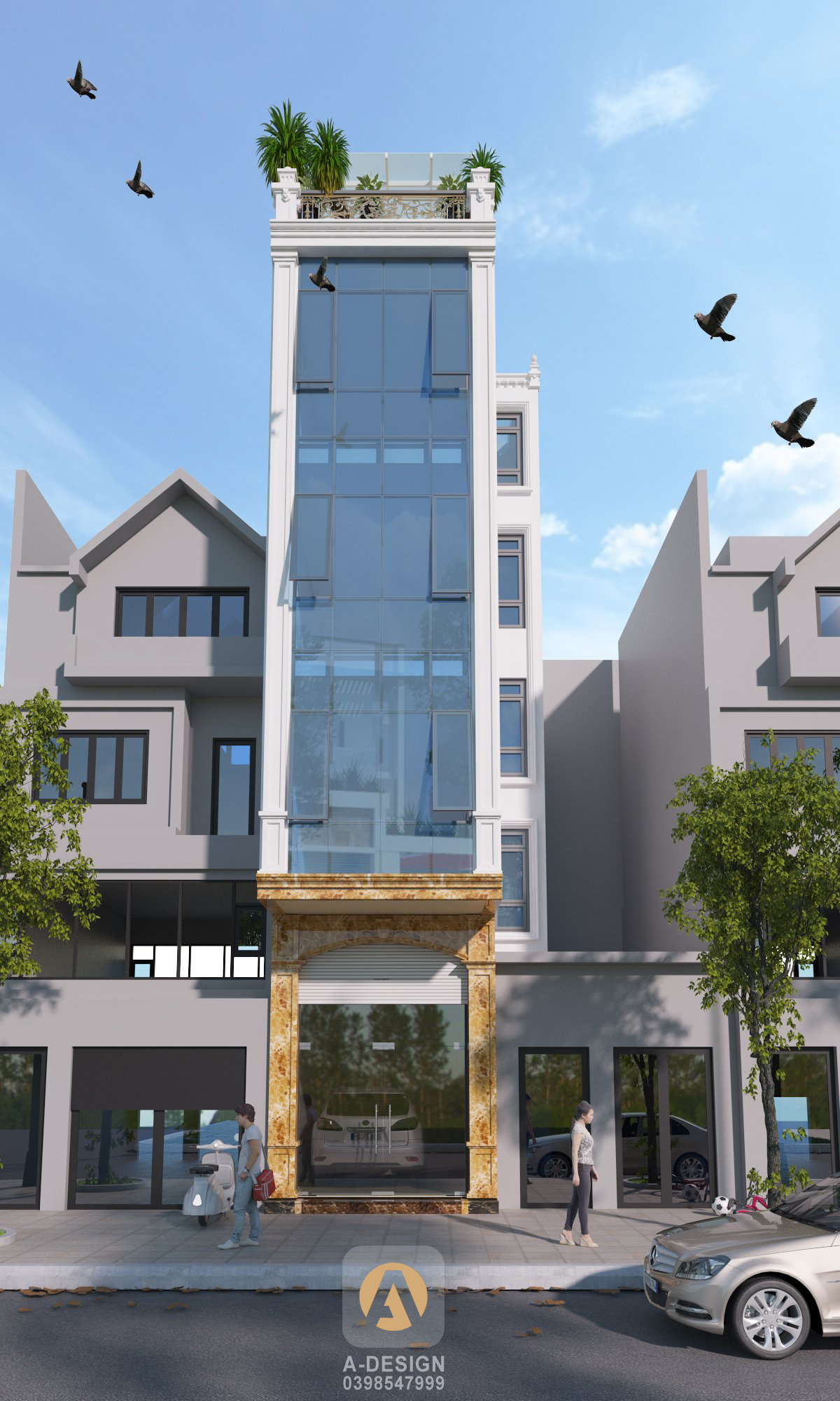 Thiết kế Nhà Mặt Phố tại Hà Nội Nhà Phố Mr.Thịnh - Hà Nội 1642352563 14