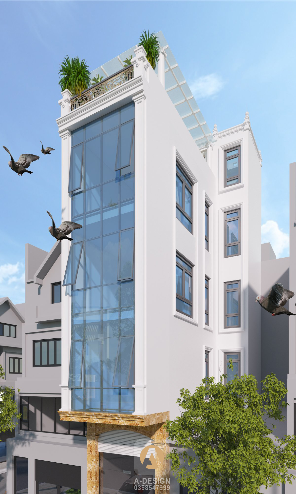 Thiết kế Nhà Mặt Phố tại Hà Nội Nhà Phố Mr.Thịnh - Hà Nội 1642352563 17