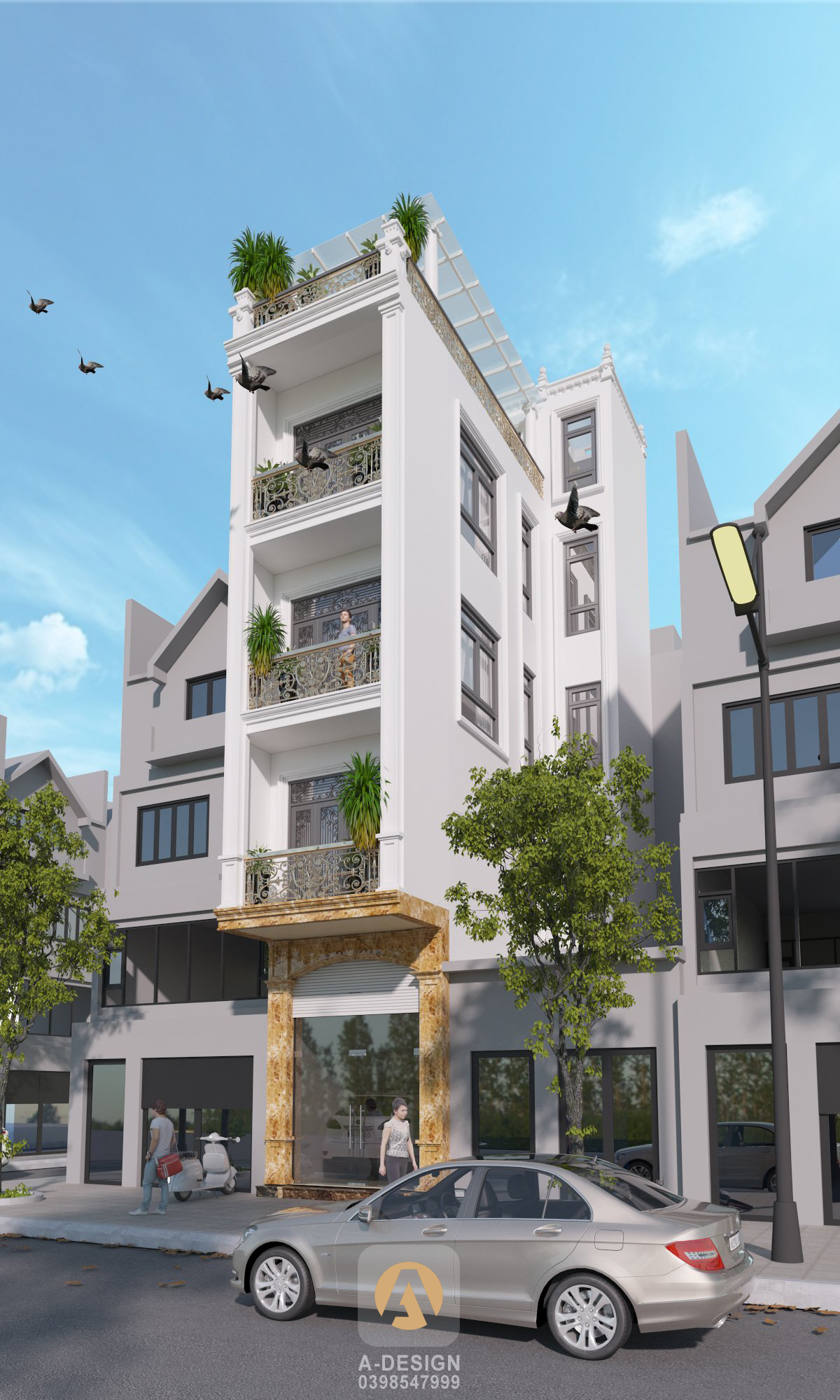 Thiết kế Nhà Mặt Phố tại Hà Nội Nhà Phố Mr.Thịnh - Hà Nội 1642352563 9