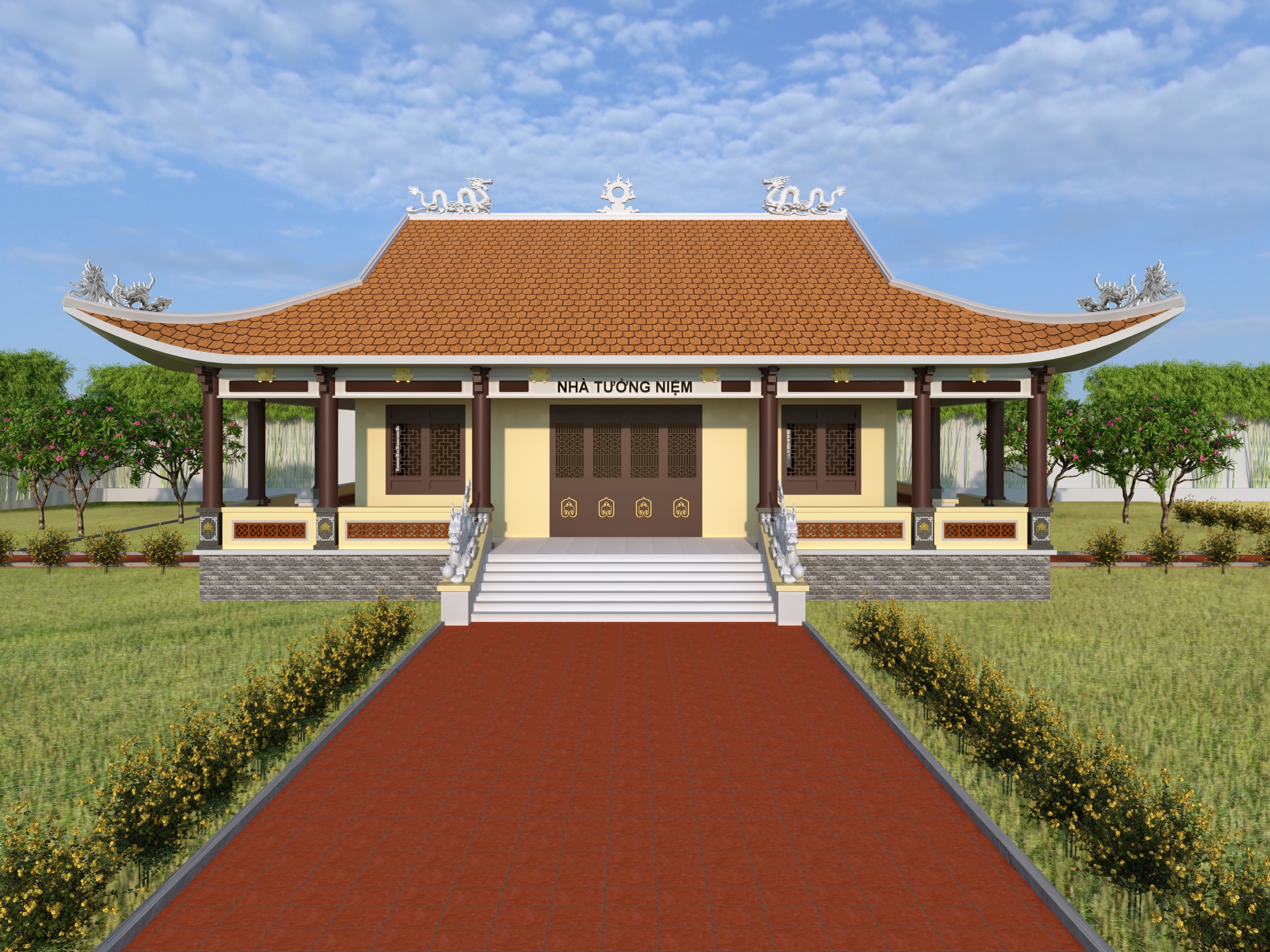 Thiết kế Công Trình Công Cộng tại Bà Rịa - Vũng Tàu Nhà Tưởng Niệm_Nghĩa trang Huyện Xuyên Mộc 1642777960 4