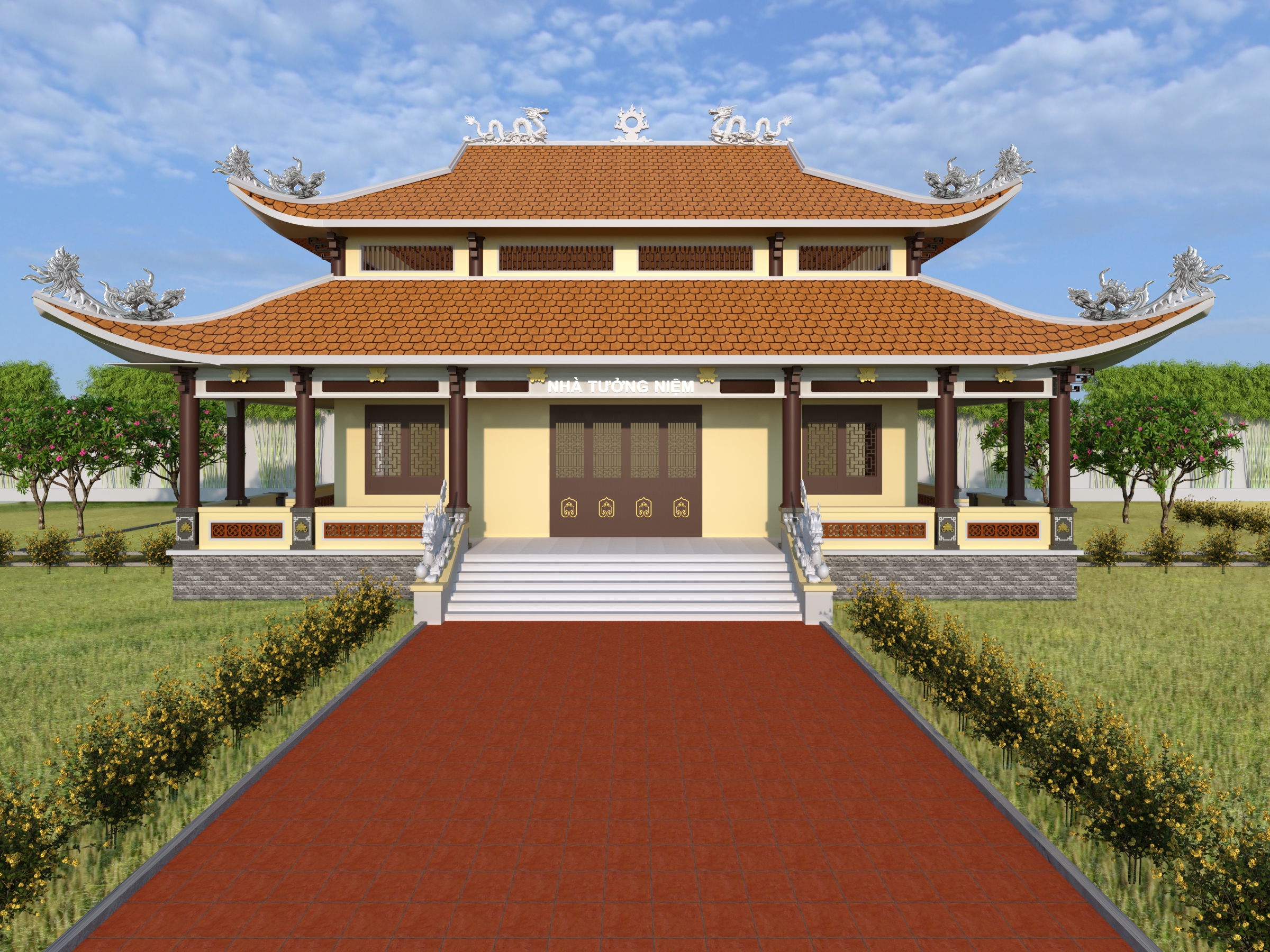 Thiết kế Công Trình Công Cộng tại Bà Rịa - Vũng Tàu Nhà Tưởng Niệm_Nghĩa trang Huyện Xuyên Mộc 1642777962 1