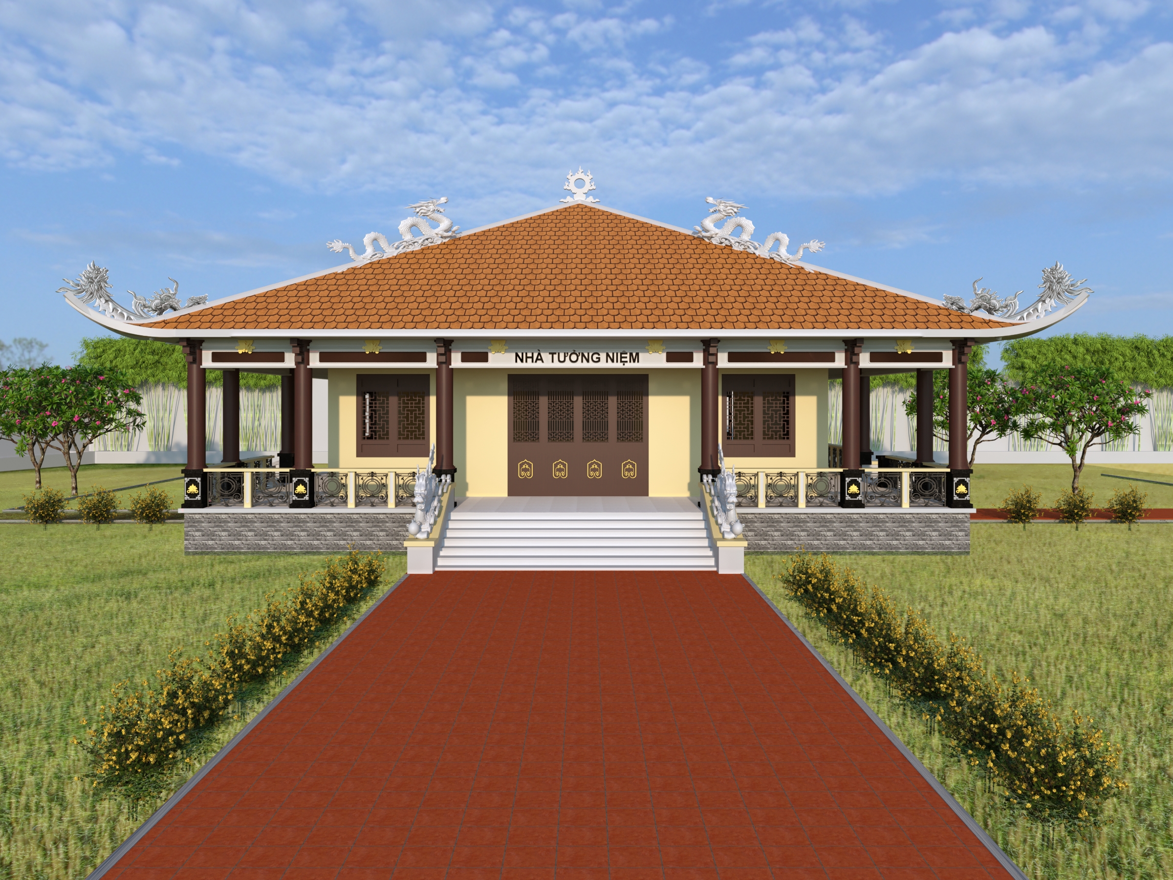 Thiết kế Công Trình Công Cộng tại Bà Rịa - Vũng Tàu Nhà Tưởng Niệm_Nghĩa trang Huyện Xuyên Mộc 1642777962 5