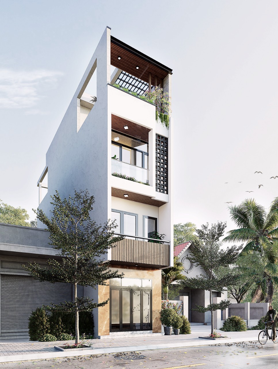 Thiết kế Nhà Mặt Phố tại Long An HOUSE M211 1644554331 1