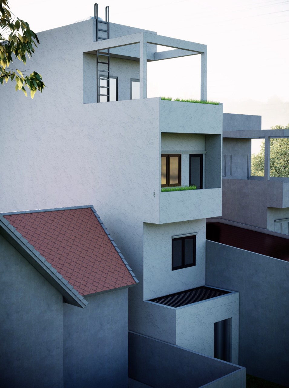 Thiết kế Nhà Mặt Phố tại Long An HOUSE M211 1644554331 5