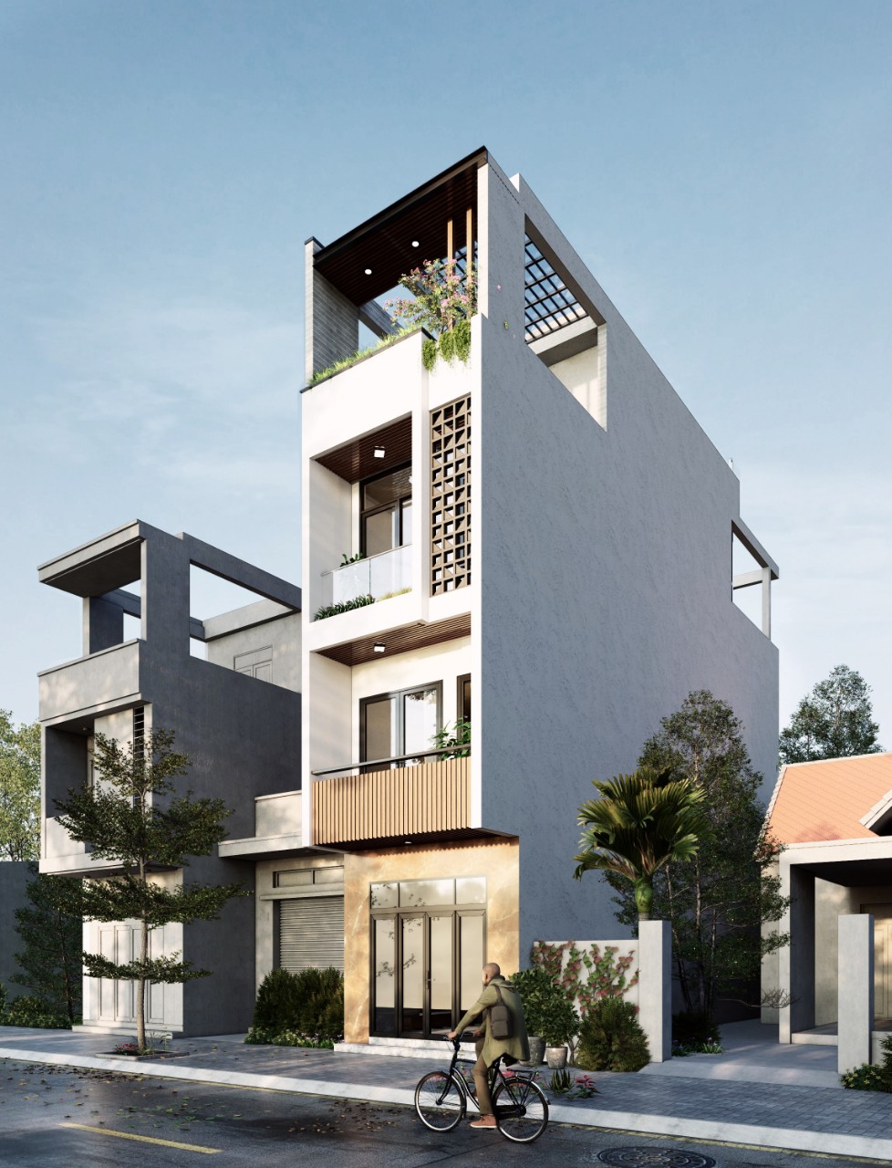 Thiết kế Nhà Mặt Phố tại Long An HOUSE M211 1644554332 2