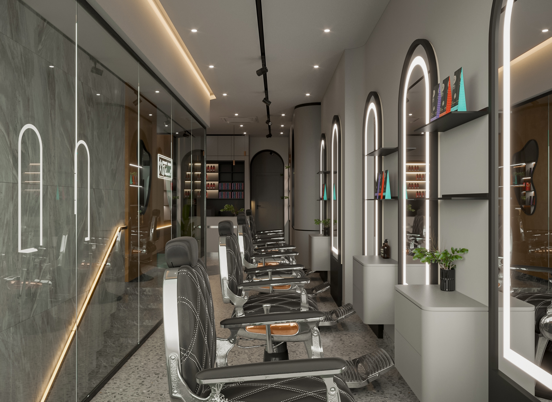 Thiết kế nội thất Shop tại Hồ Chí Minh HAIRSALON THACH HI 1646211626 0