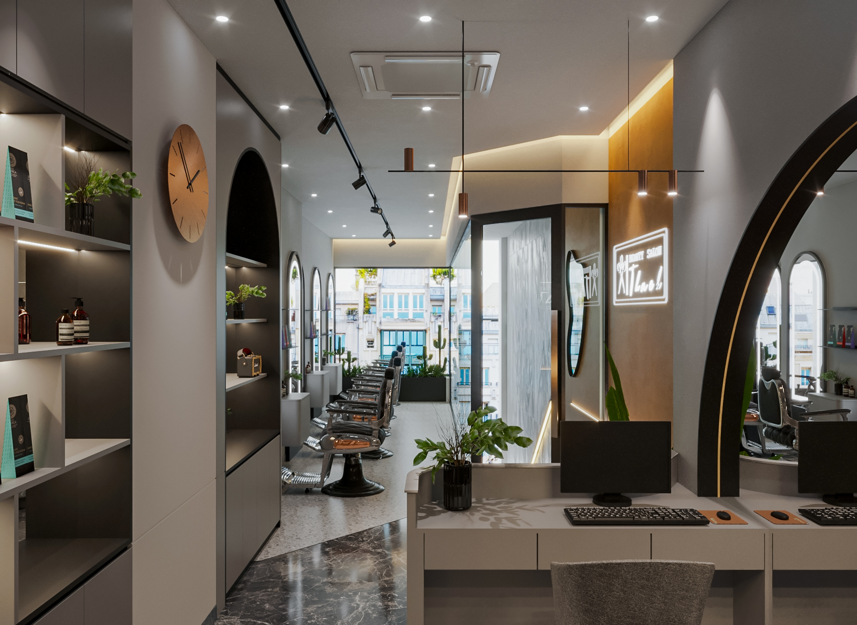 Thiết kế nội thất Shop tại Hồ Chí Minh HAIRSALON THACH HI 1646211626 4