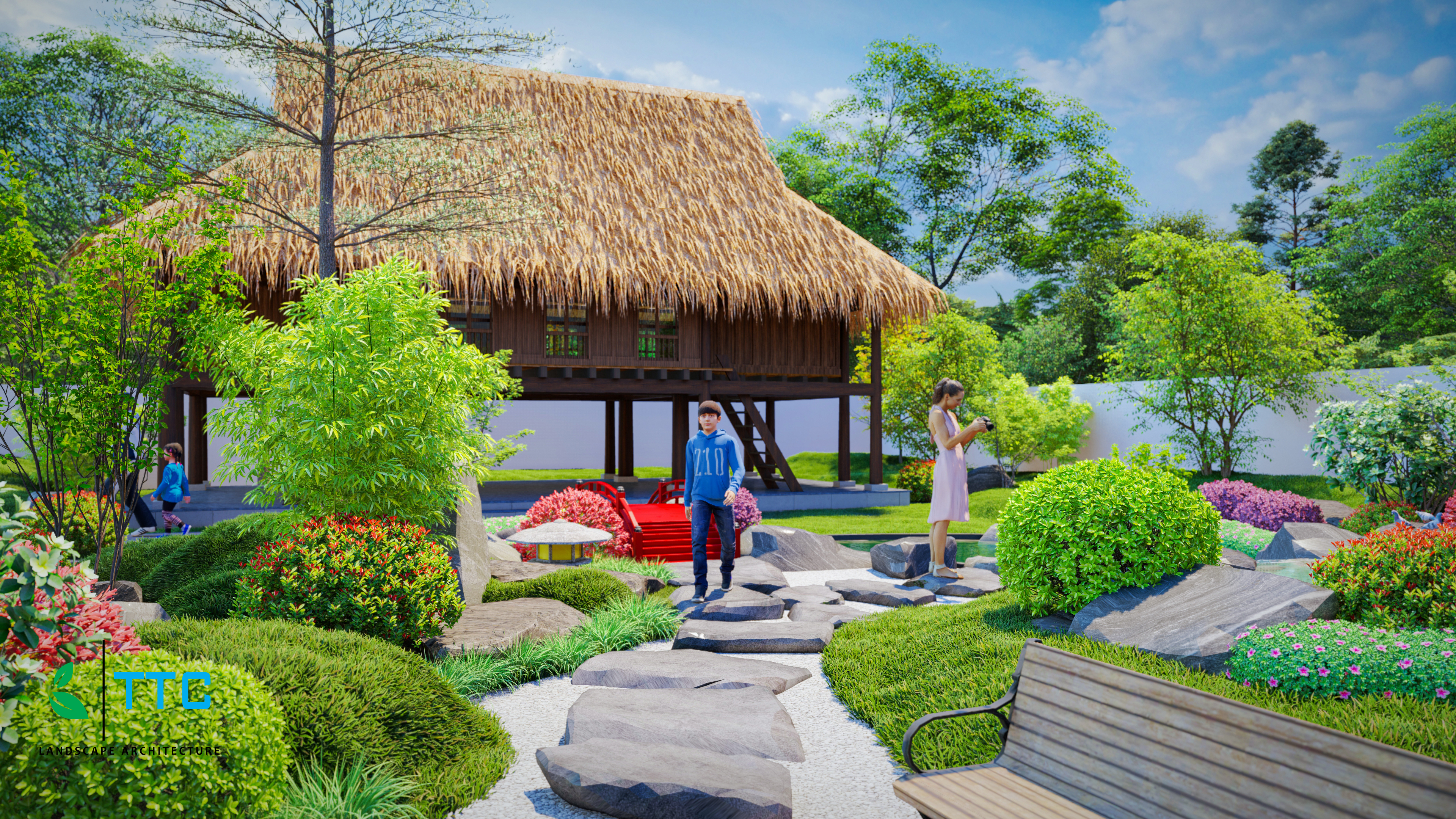 Thiết kế Resort tại Đắk Lắk SÂN VƯỜN NHẬT BẢN ĐAKLAK 1647099451 2