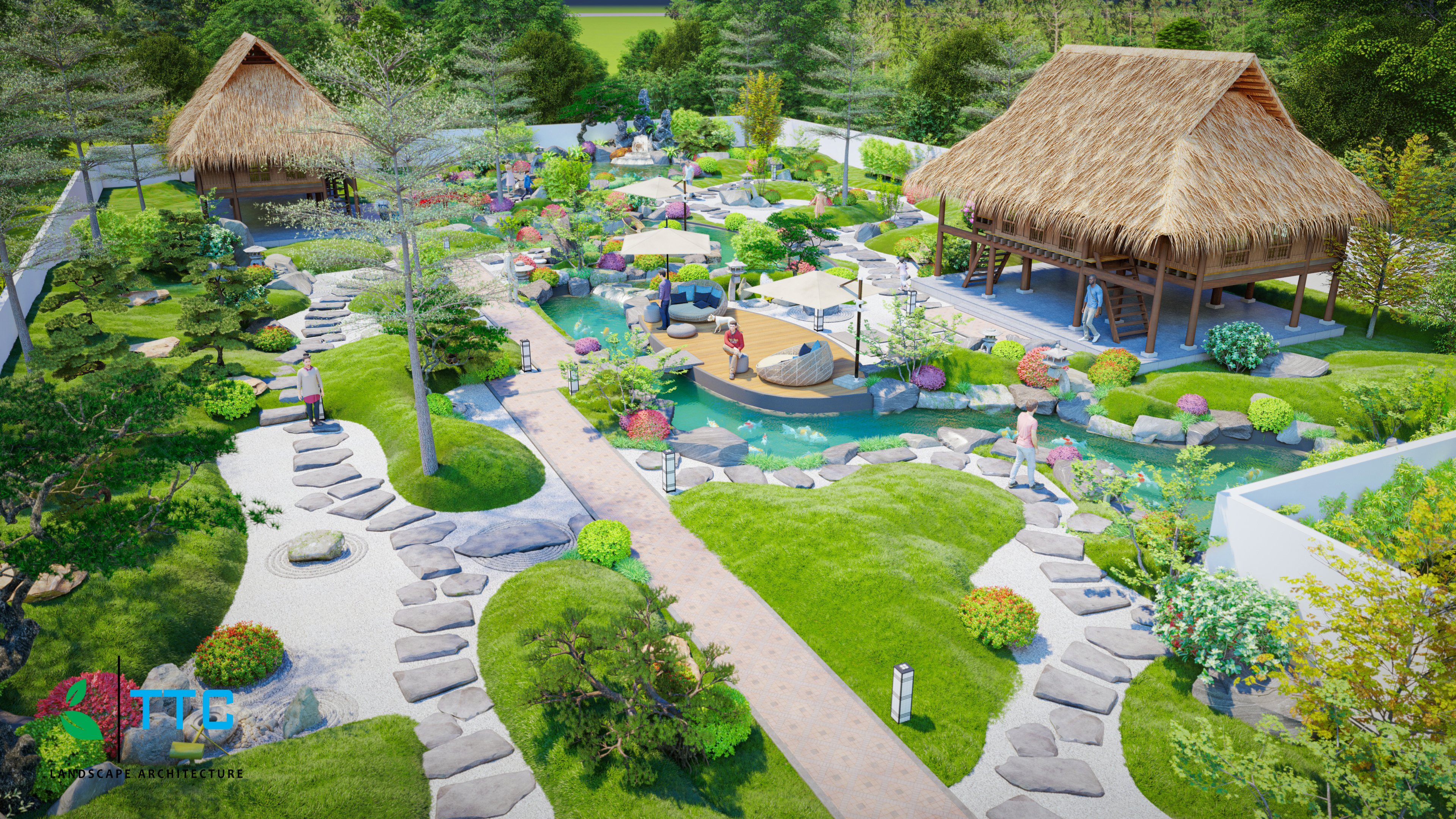 Thiết kế Resort tại Đắk Lắk SÂN VƯỜN NHẬT BẢN ĐAKLAK 1647099459 5