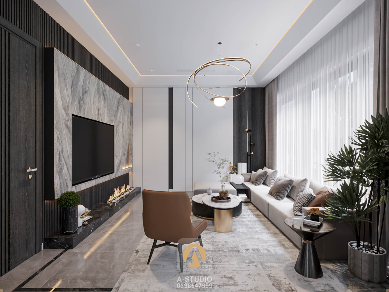 Thiết kế nội thất Nhà Mặt Phố tại Hà Nội Villa Mr.Hà-Hà Đông 1653693757 7