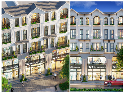 Thiết kế Nhà Mặt Phố tại Hà Nội Nhà phố phong cách thuộc địa