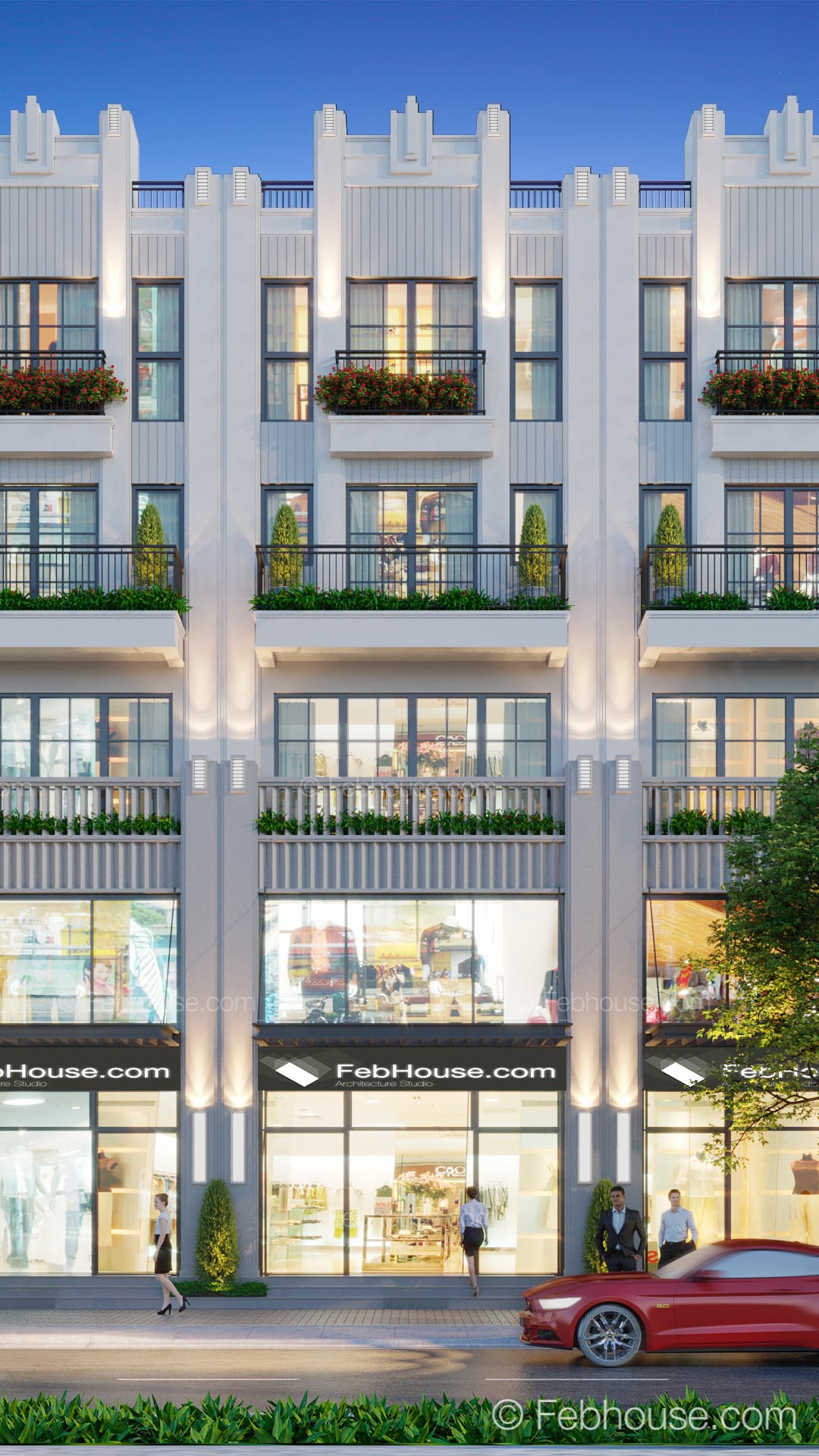 Thiết kế Nhà Mặt Phố tại Hà Nội Nhà phố thương mại - phong cách Art Decor 1659969732 1