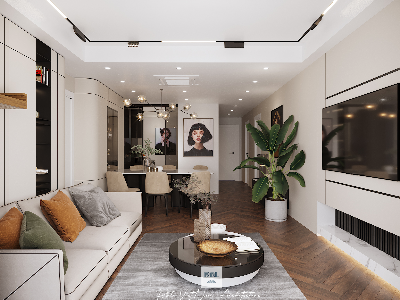 Thiết kế nội thất Chung Cư tại Hà Nội Căn hộ Goldtower 275 Nguyễn Trãi