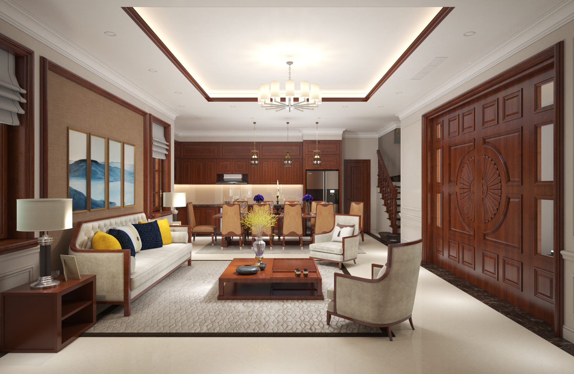 Thiết kế nội thất Nhà Mặt Phố tại Hà Nội Nhà ở gia đình - anh Linh 1666938960 4