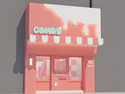 Thiết kế nội thất Shop tại Hải Dương Shop Quà tặng Candy