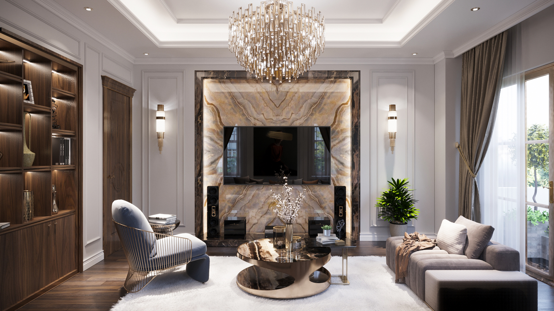 Thiết kế nội thất Biệt Thự tại Hồ Chí Minh Phòng giải trí 1676733887 1