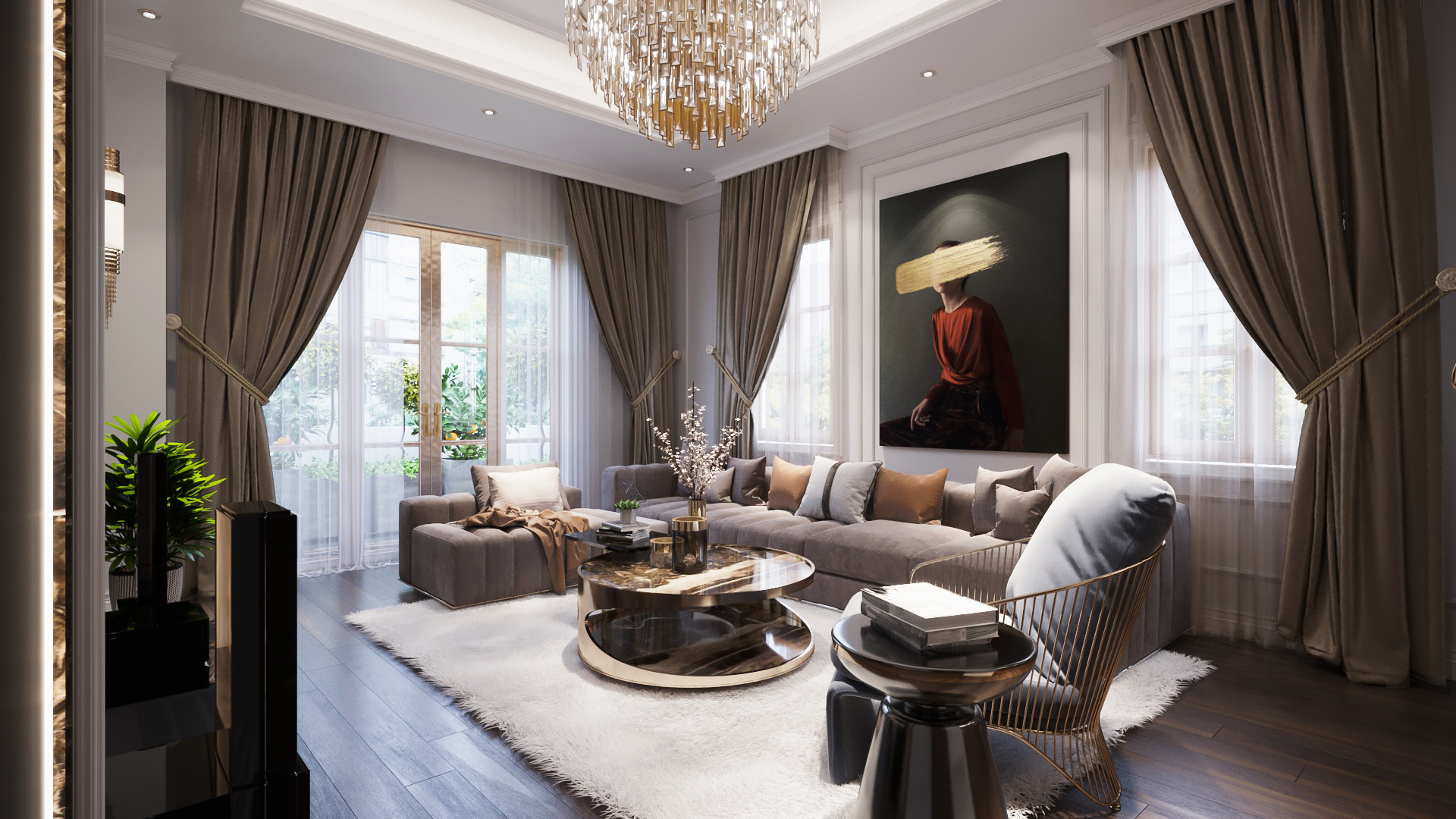 Thiết kế nội thất Biệt Thự tại Hồ Chí Minh Phòng giải trí 1676733887 4