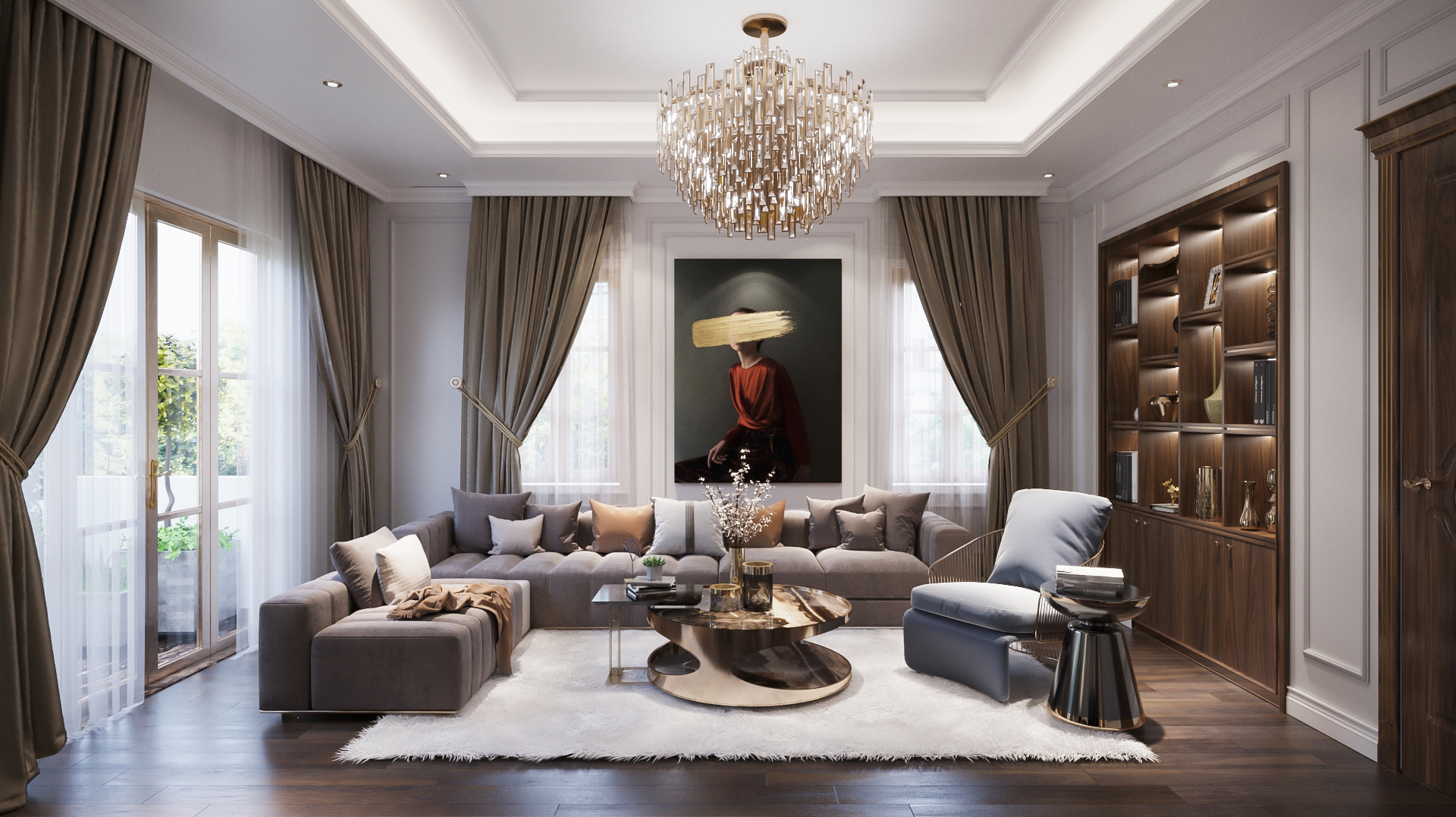 Thiết kế nội thất Biệt Thự tại Hồ Chí Minh Phòng giải trí 1676733888 0