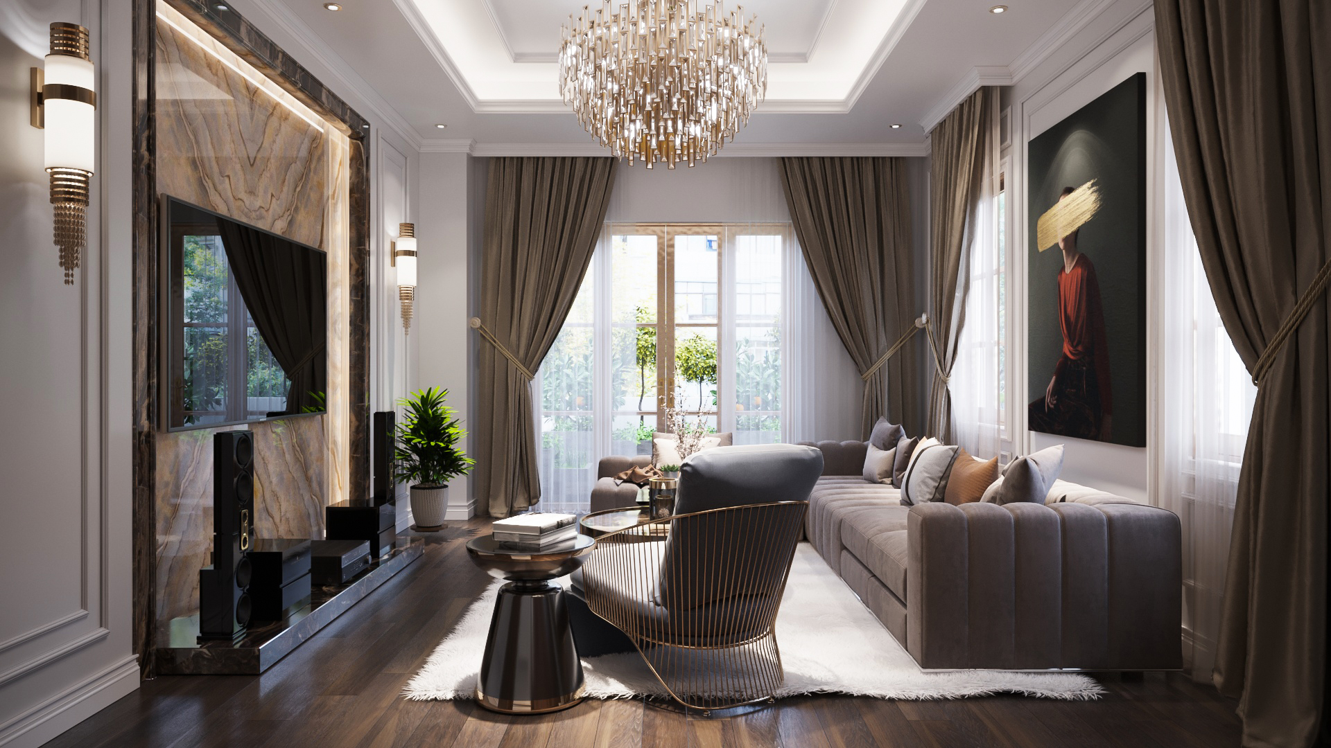 Thiết kế nội thất Biệt Thự tại Hồ Chí Minh Phòng giải trí 1676733888 2