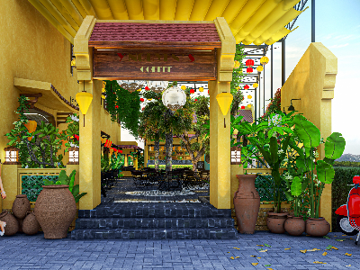 Thiết kế Cafe tại Đồng Tháp Hotel + CF SaDec