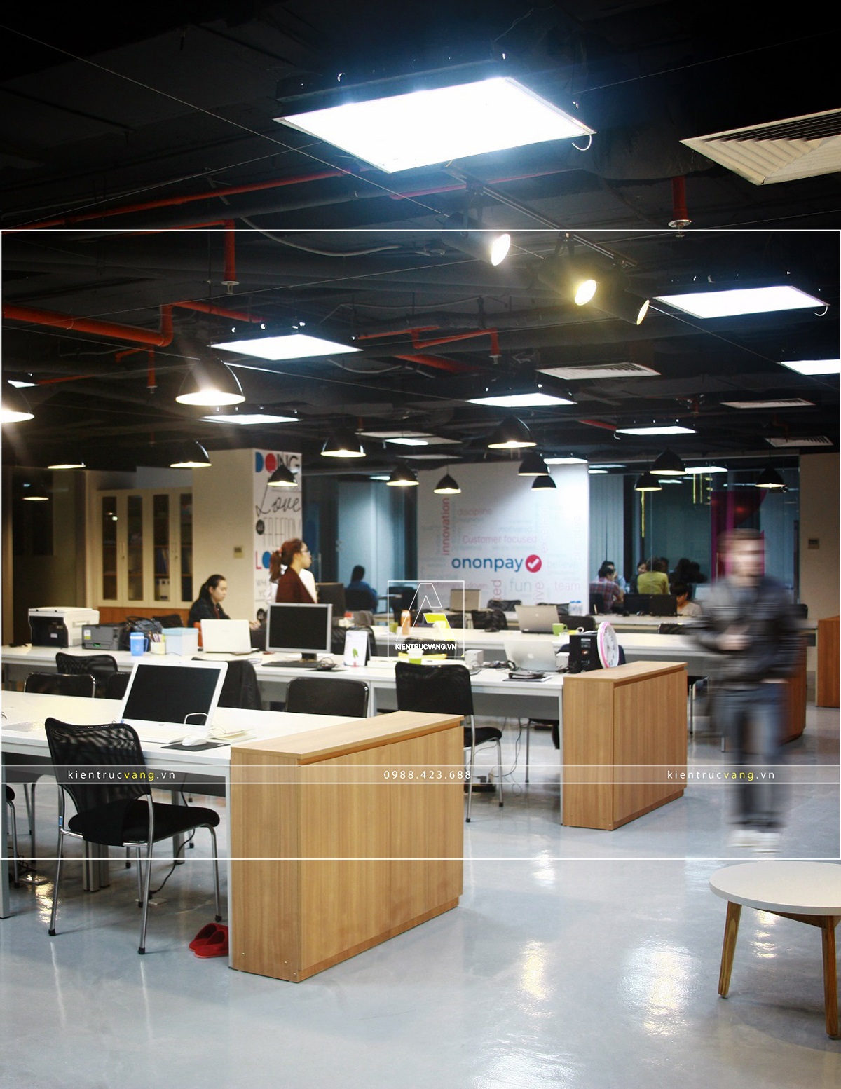 thiết kế nội thất Văn Phòng tại Hà Nội Thiết kế nội thất văn phòng Ononpay Hà Nội 8 1530872696