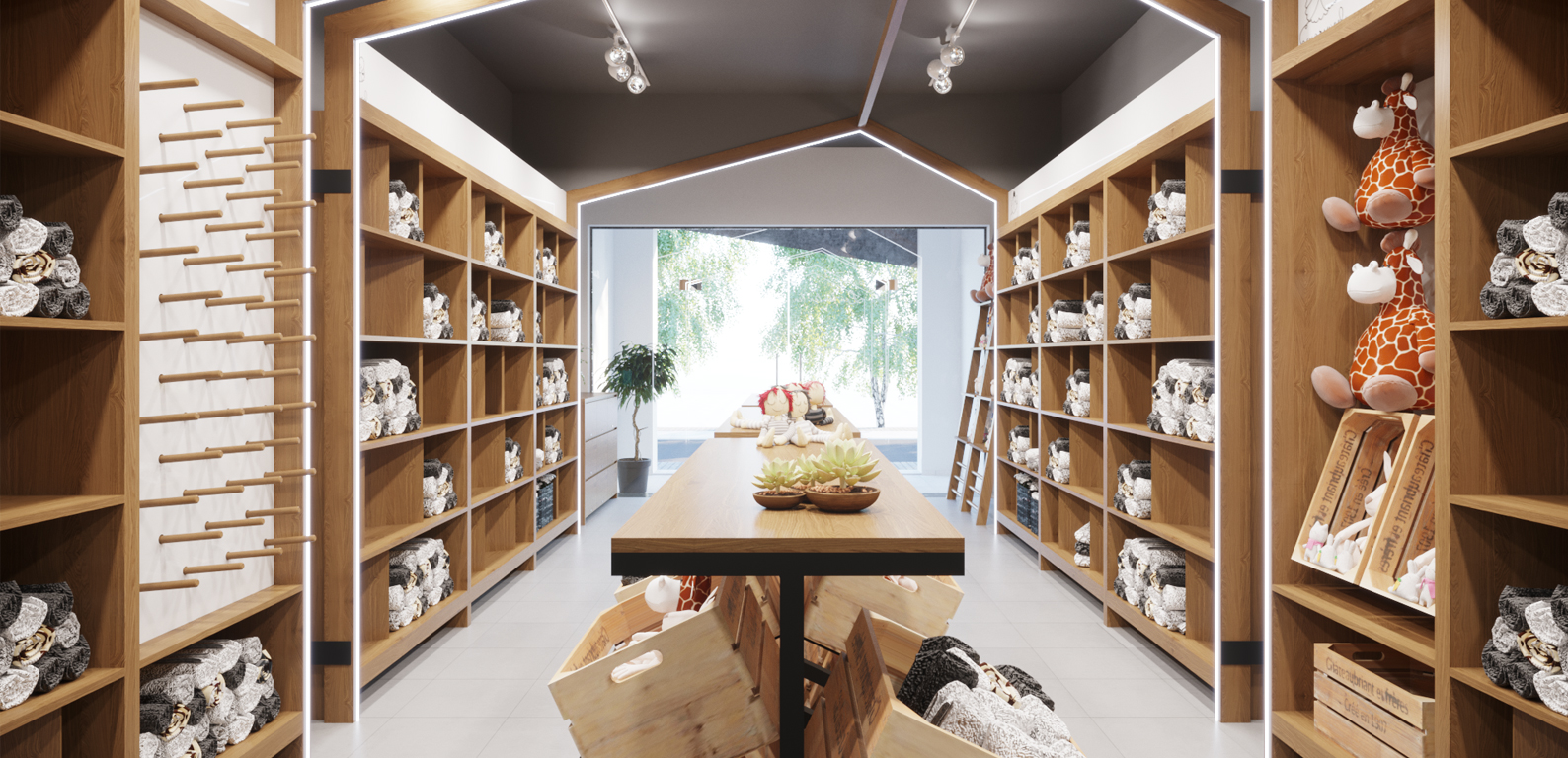 thiết kế Shop LEN Shop 48