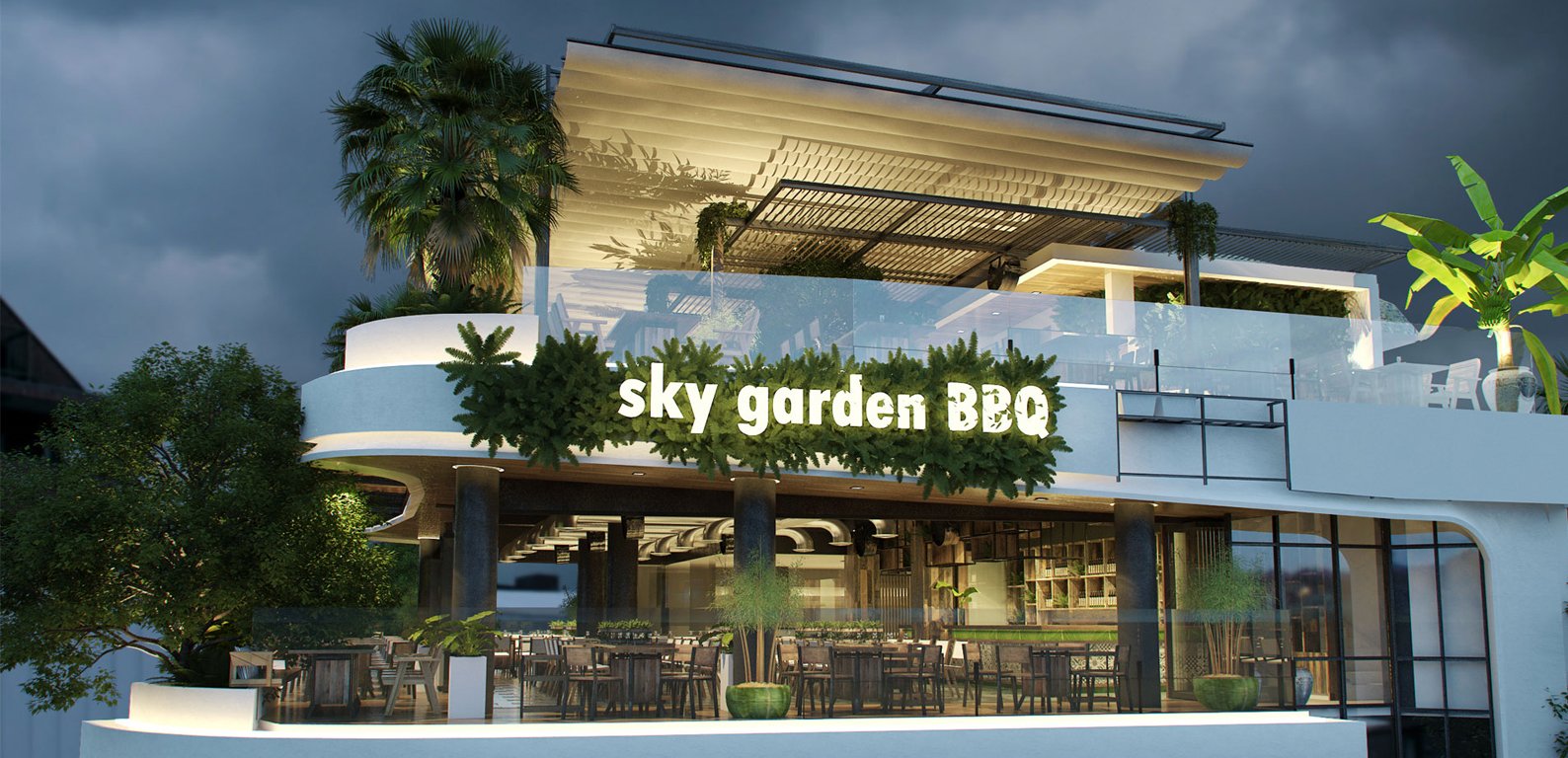 thiết kế Nhà Hàng Nhà hàng BBQ SKY06