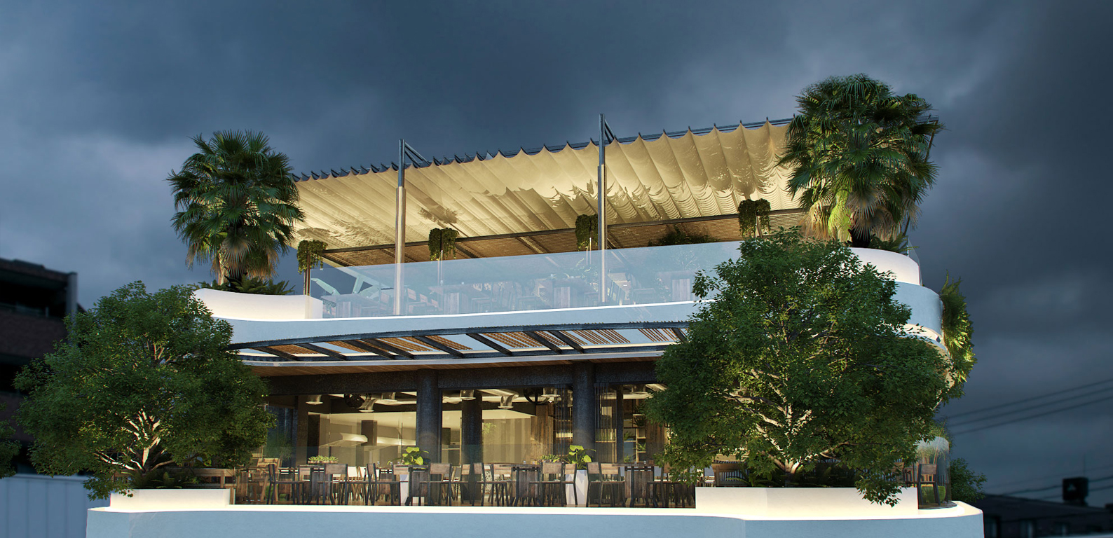 thiết kế Nhà Hàng Nhà hàng BBQ SKY16