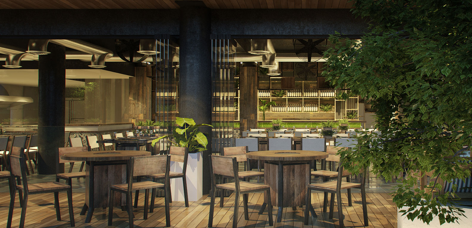 thiết kế Nhà Hàng Nhà hàng BBQ SKY64