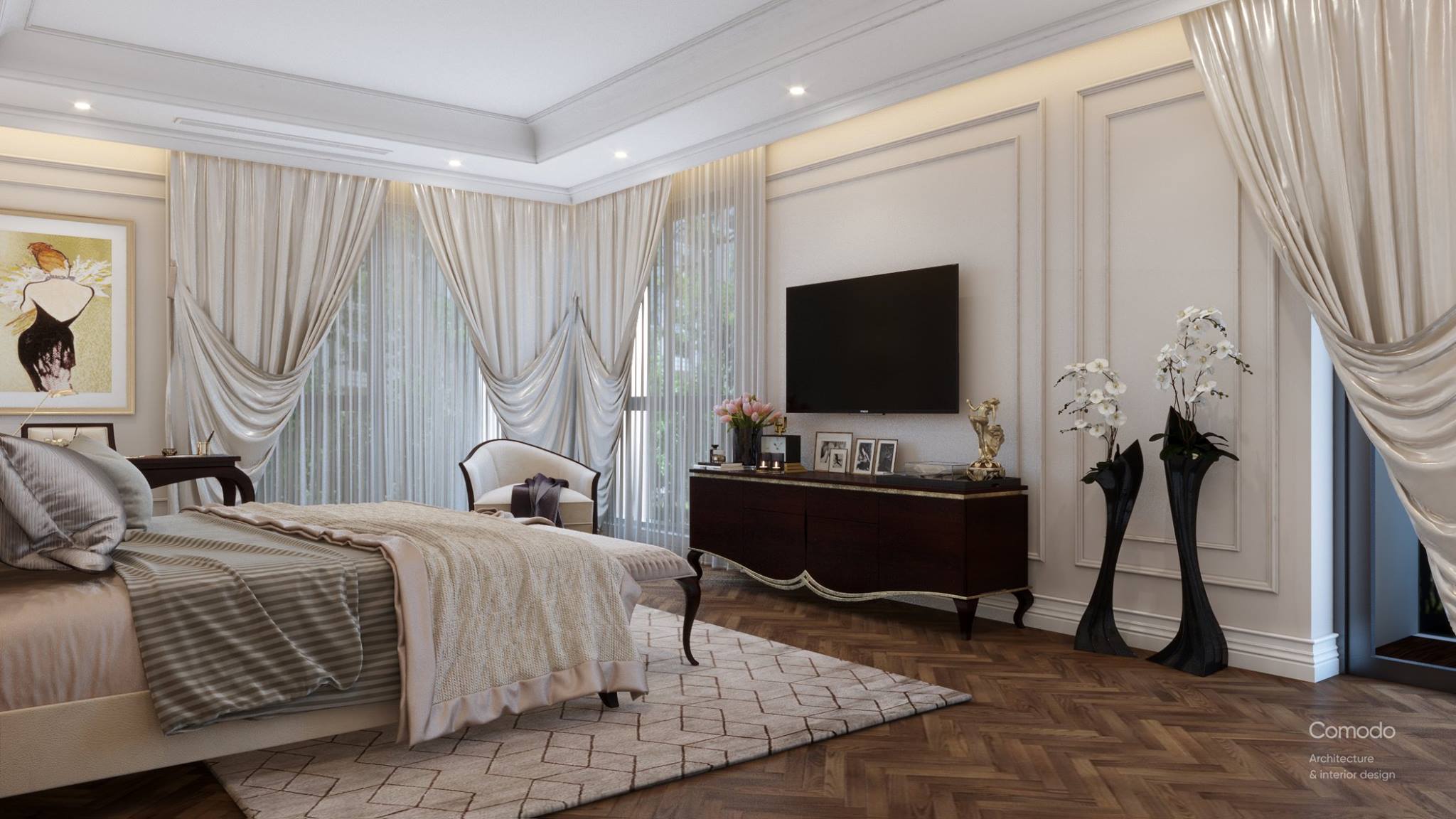 thiết kế nội thất chung cư tại Hưng Yên Chung cư cao cấp Marina Residences, Ecopark 27 1531964714