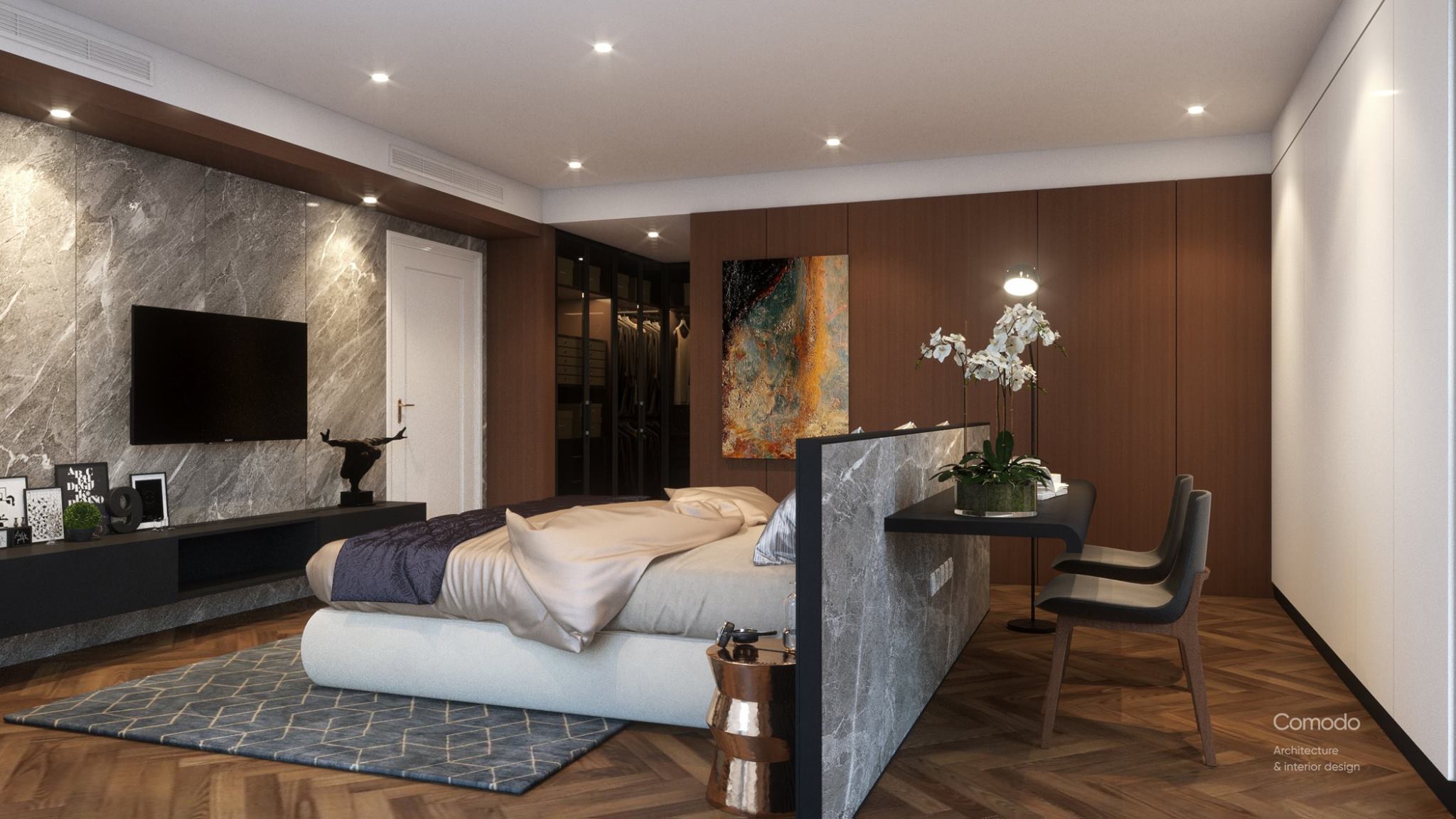 thiết kế nội thất chung cư tại Hưng Yên Chung cư cao cấp Marina Residences, Ecopark 34 1531964723