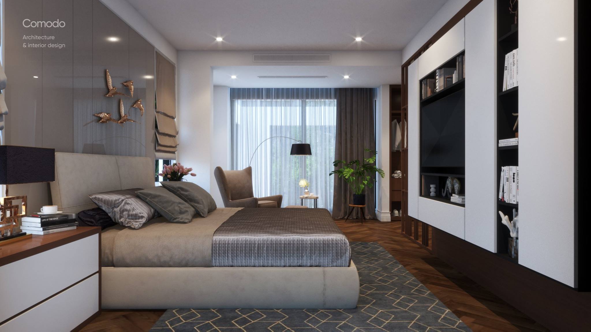 thiết kế nội thất chung cư tại Hưng Yên Chung cư cao cấp Marina Residences, Ecopark 39 1531964728