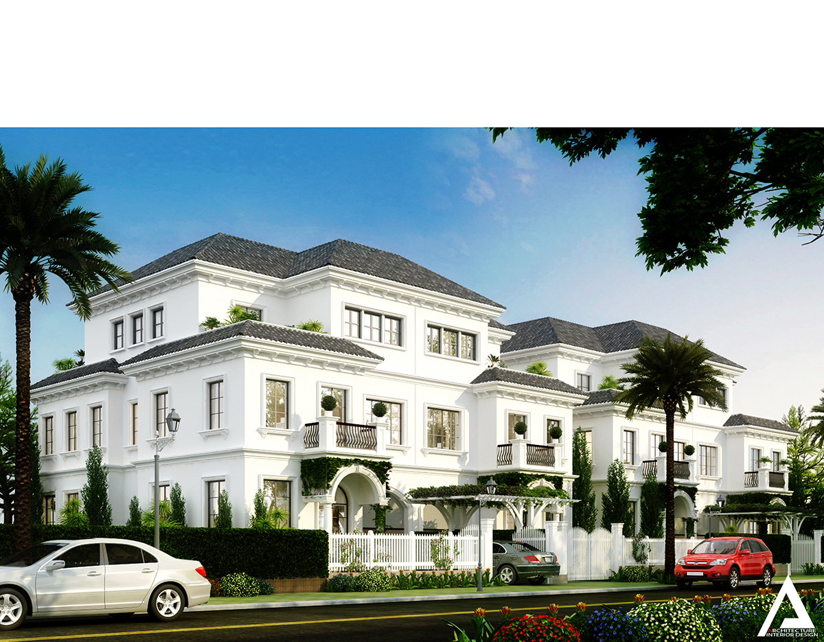 thiết kế Biệt Thự 2 tầng Villa khu Five Star Eco City07